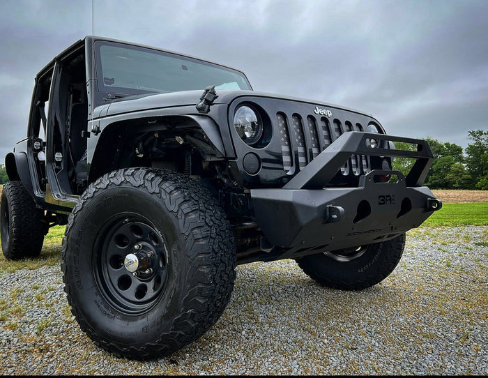 Body Armor 4x4 JP-19535 - Orion Front Bumper, Black, Light Texture