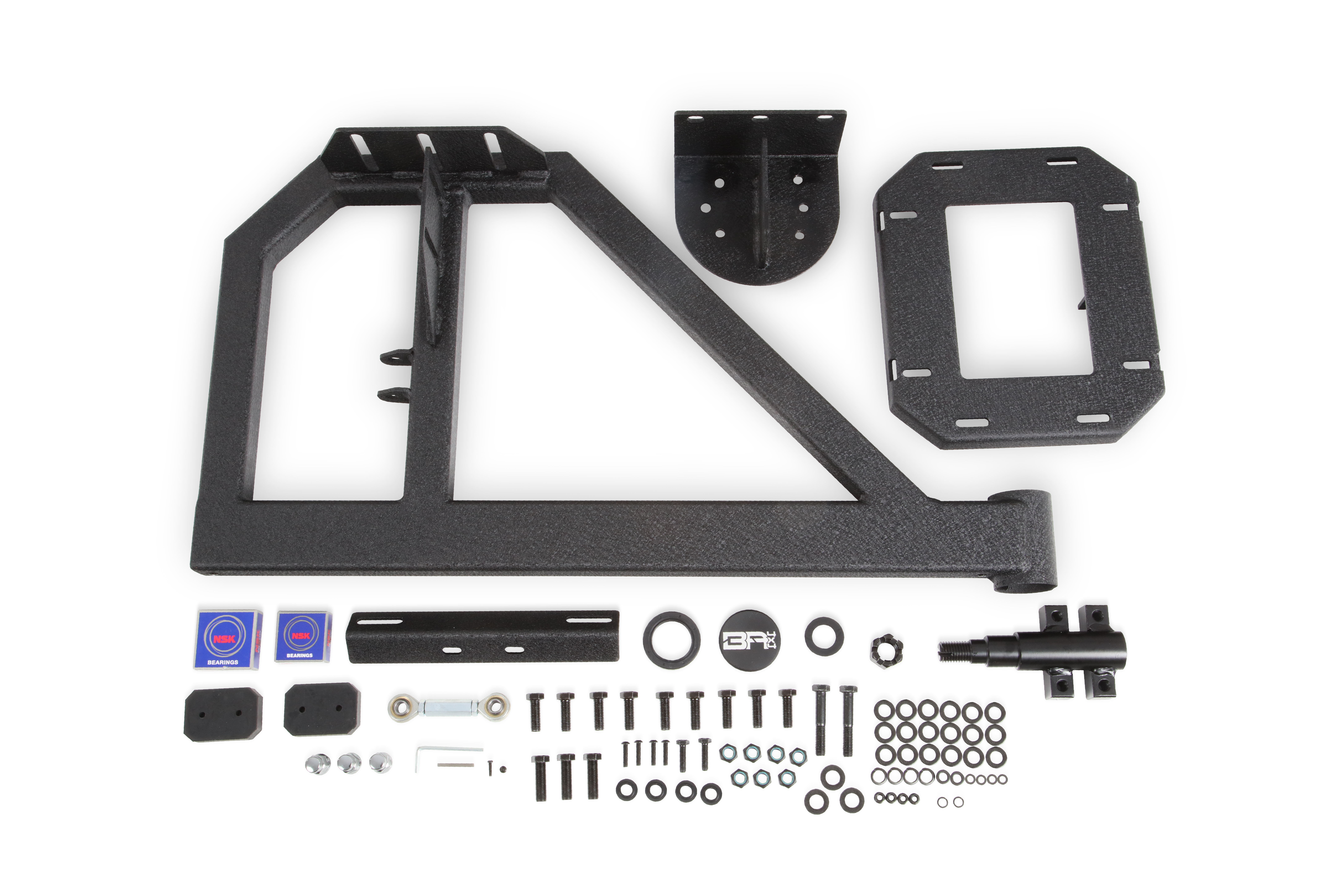 Body Armor 4x4 5297 - Tire Carrier, Black, Textured