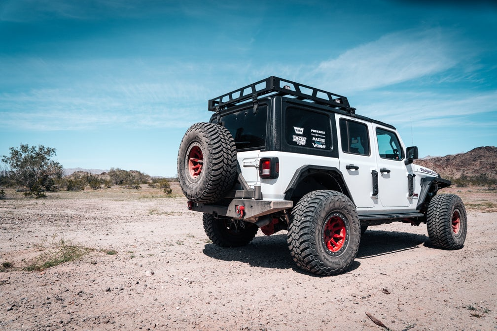 Body Armor 4x4 5298 - Tire Carrier, Black, Light Texture