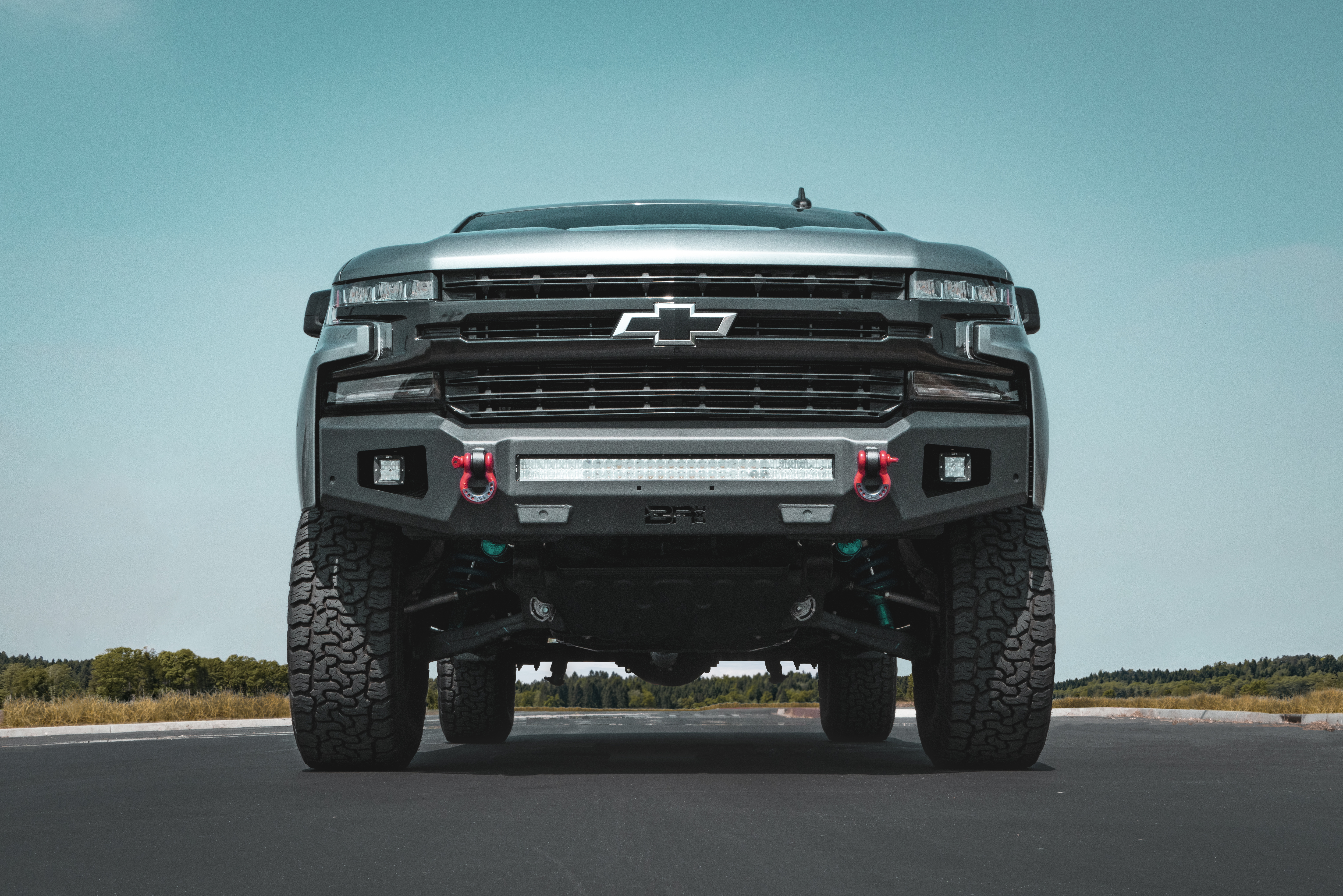 Body Armor 4x4 GM-19344 - Ambush Front Bumper, Black, Light Texture