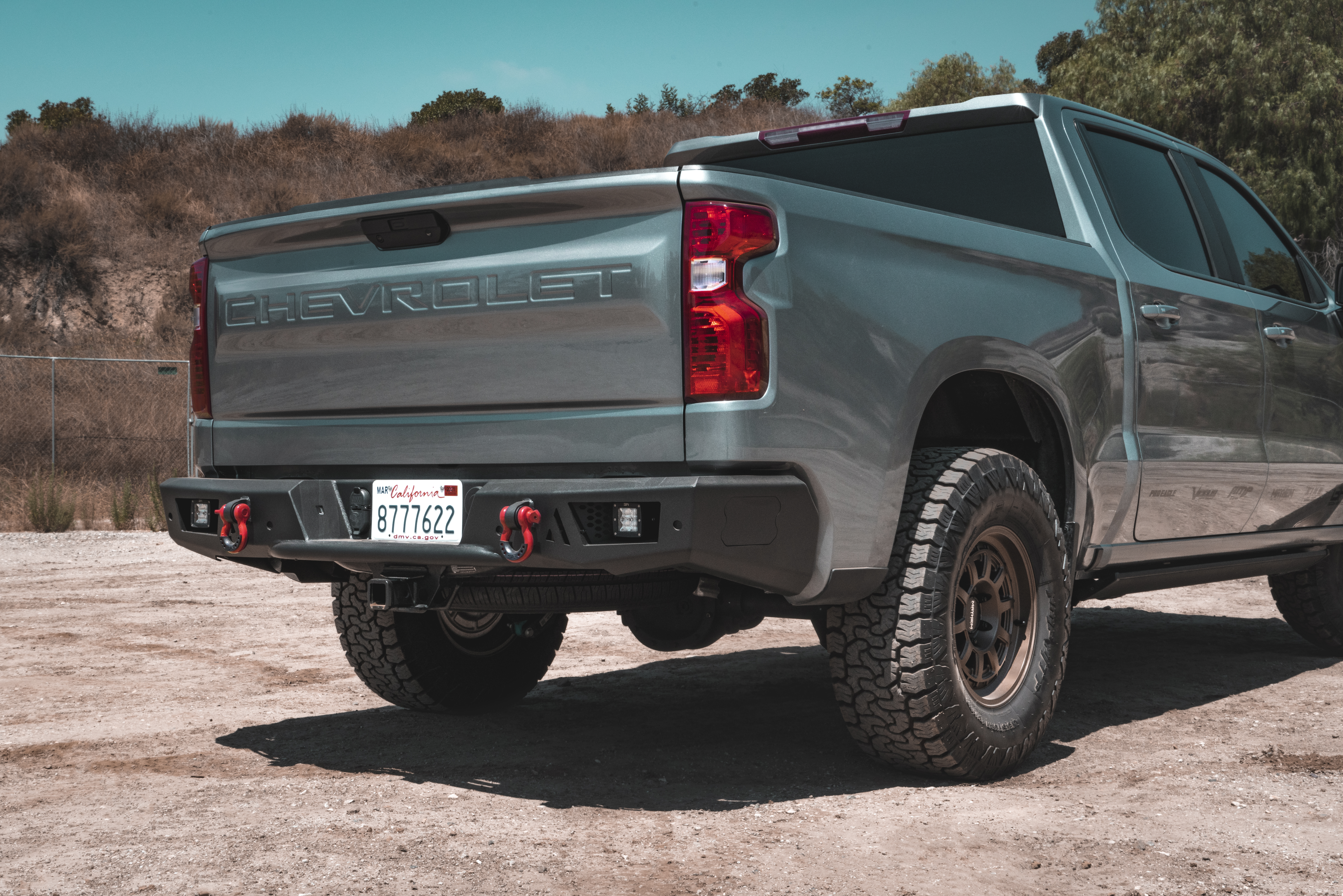 Body Armor 4x4 GM-2966 - Ambush Rear Bumper, Black, Light Texture