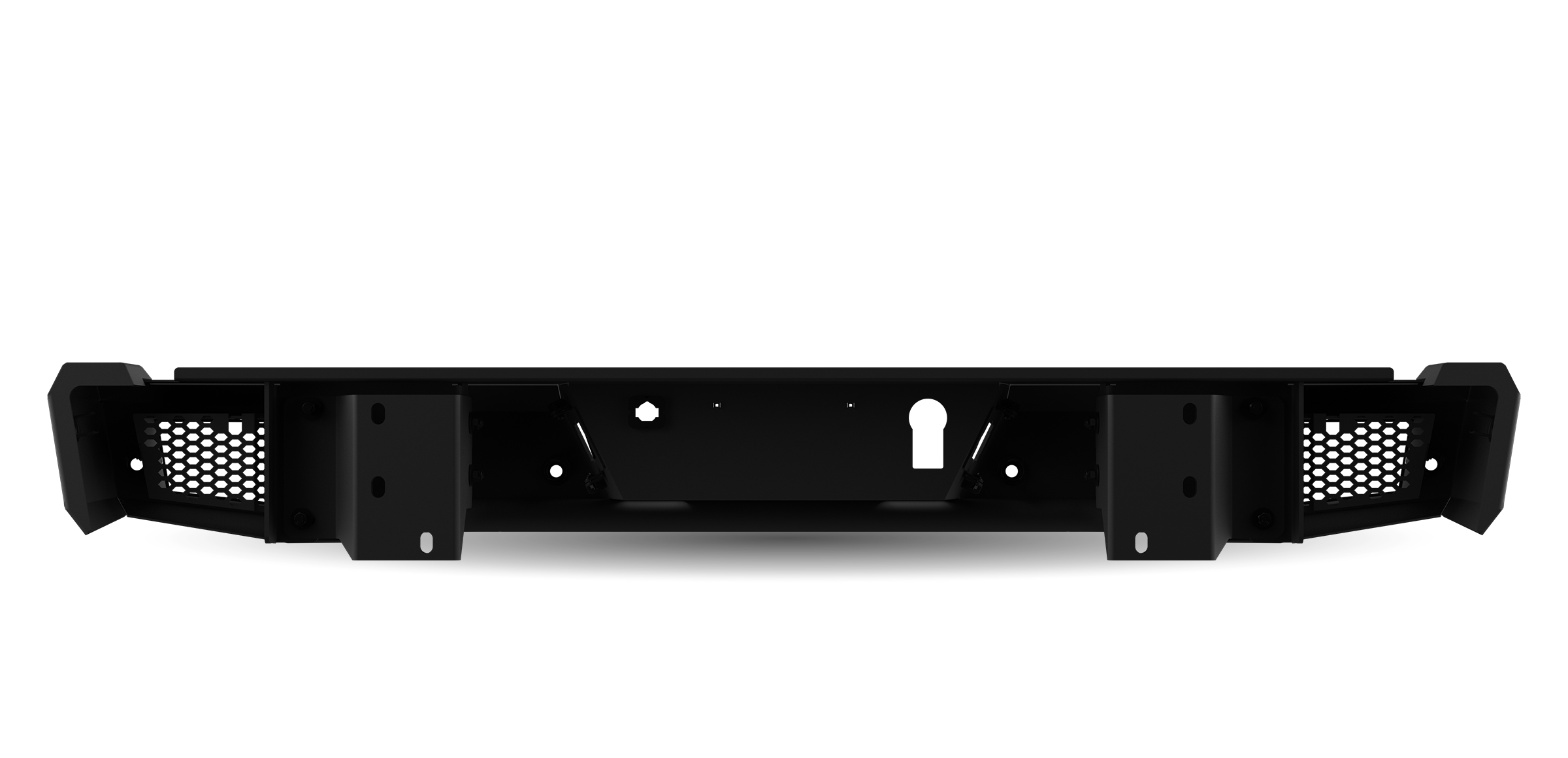 Body Armor 4x4 FD-2968 - Ambush Rear Bumper, Black, Light Texture