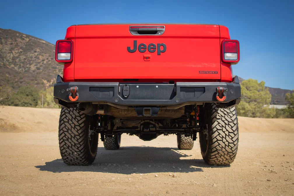 Body Armor 4x4 JT-2965 - Rear Bumper, Black, Light-textured