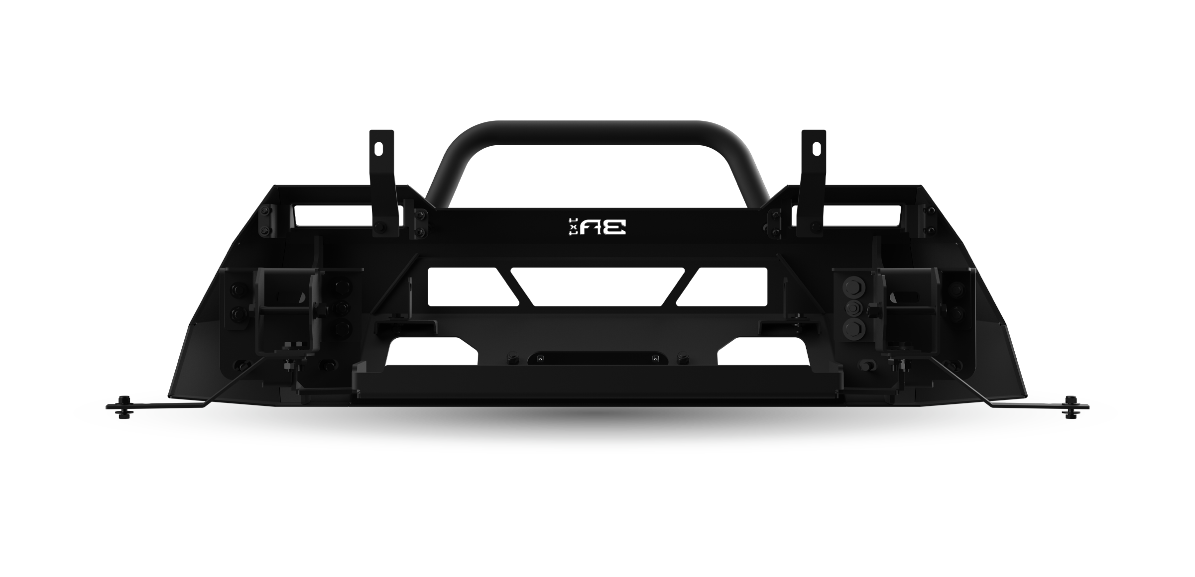 Body Armor 4x4 TC-19342 - Front Winch Bumper, Black, Light Texture