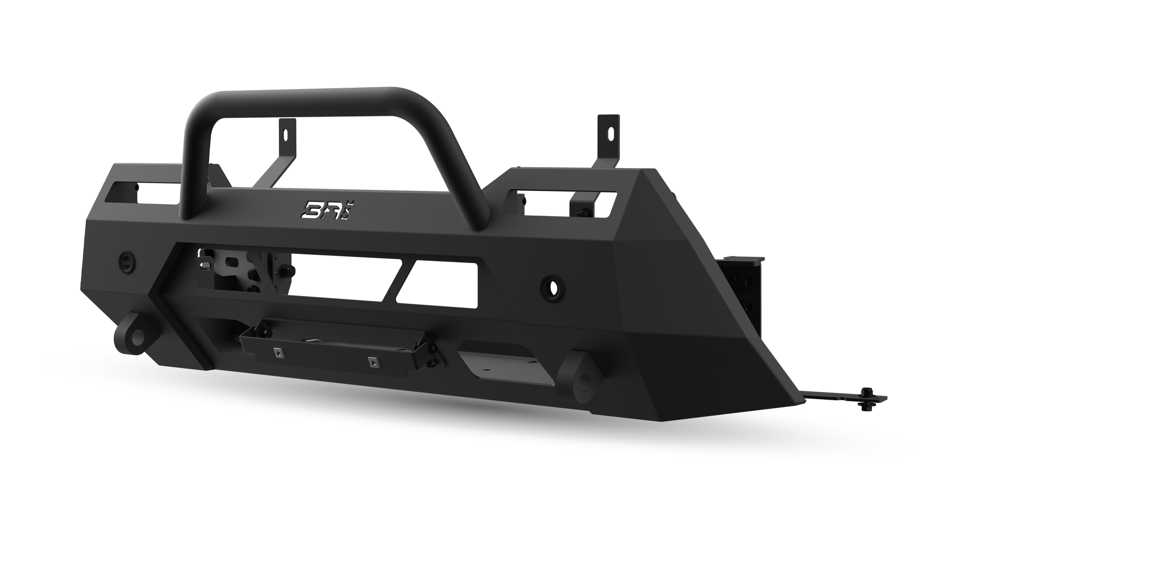 Body Armor 4x4 TC-19342 - Front Winch Bumper, Black, Light Texture