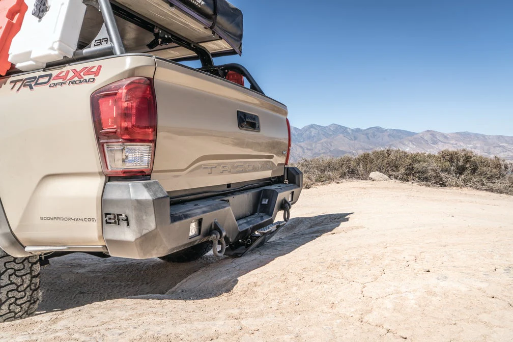 Body Armor 4x4 TC-2963 - Rear Bumper, Black, Light Texture