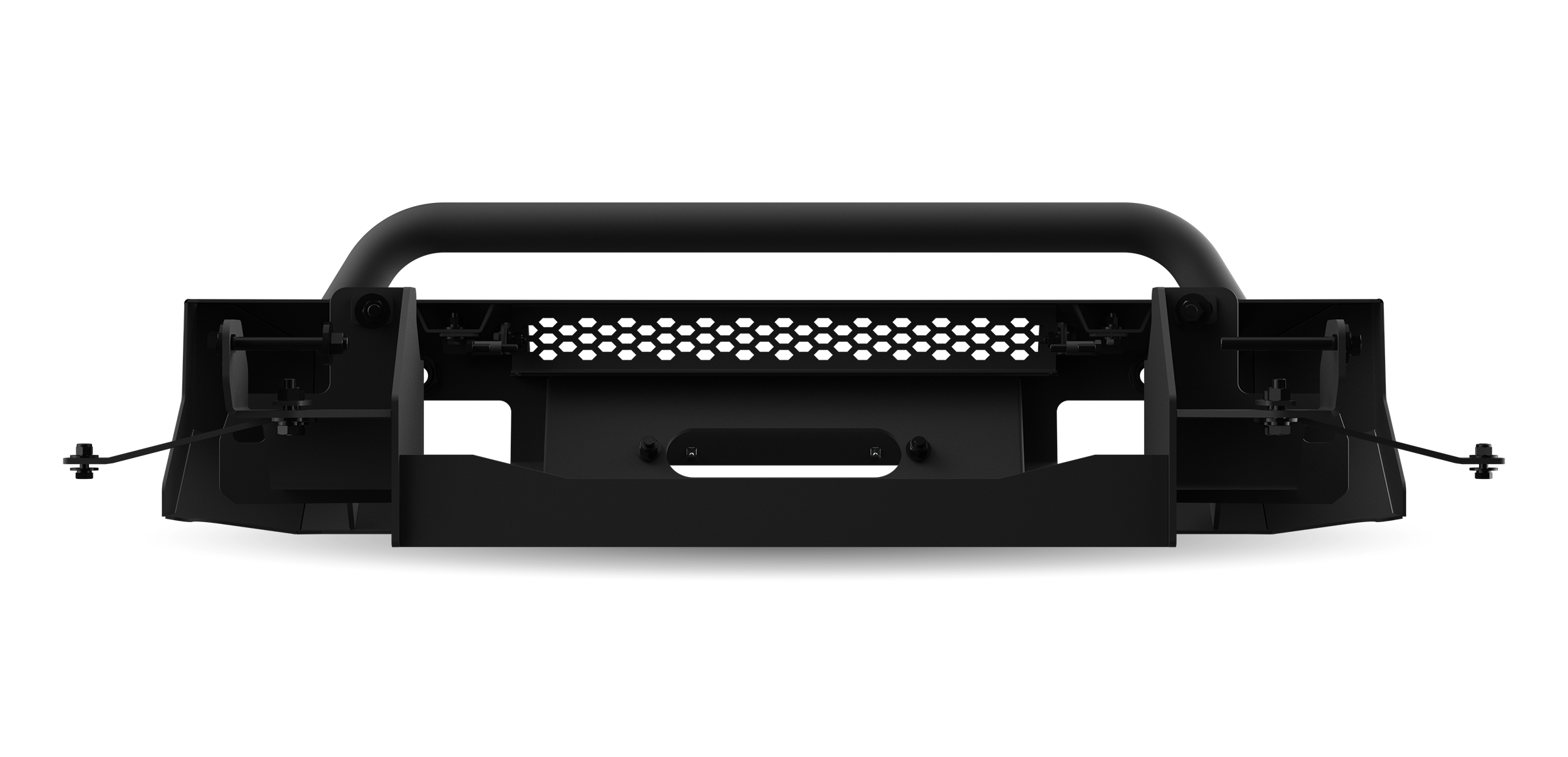 Body Armor 4x4 TN-19340 - Front Winch Bumper, Black, Light Texture