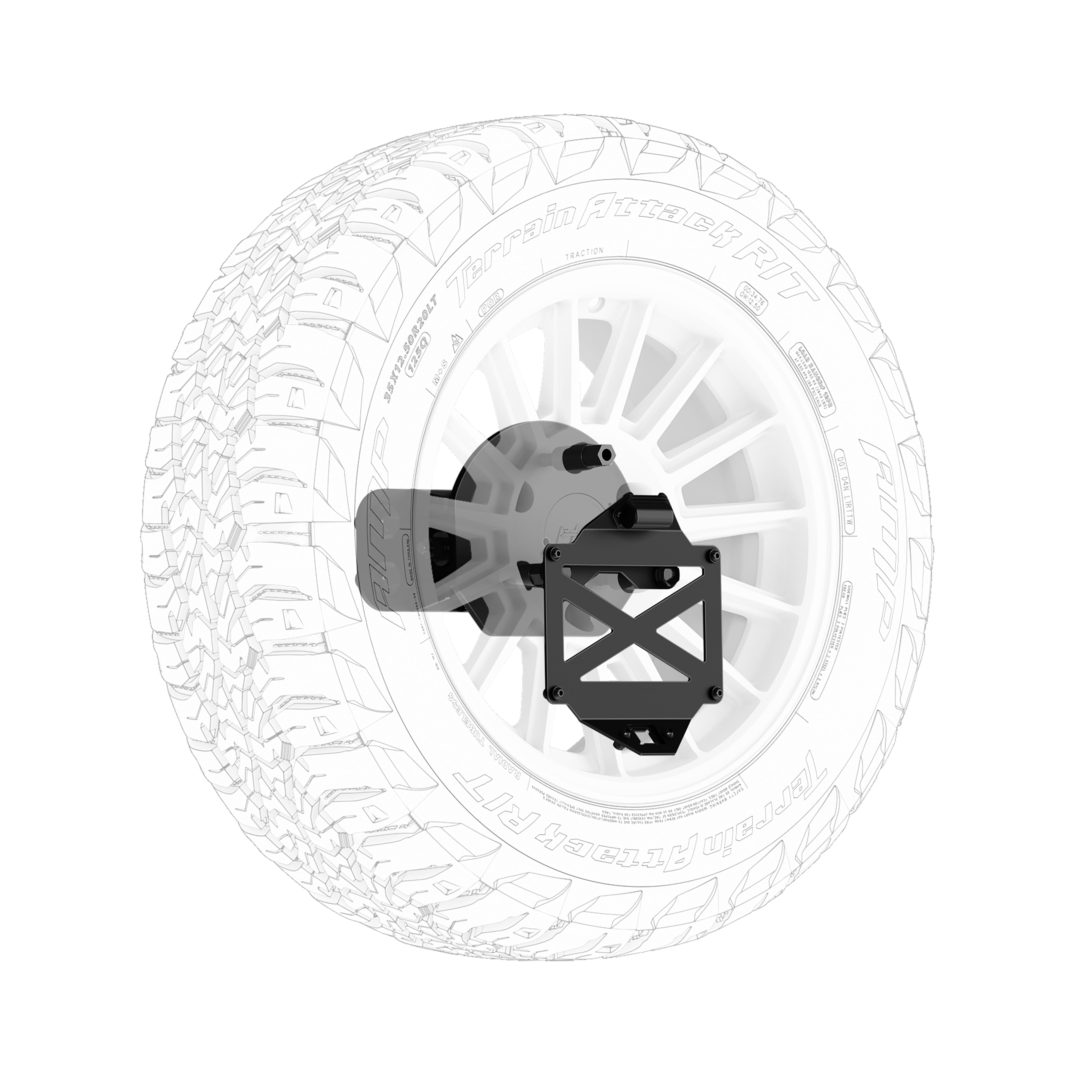Body Armor 4x4 TY-2966 - Tire Carrier