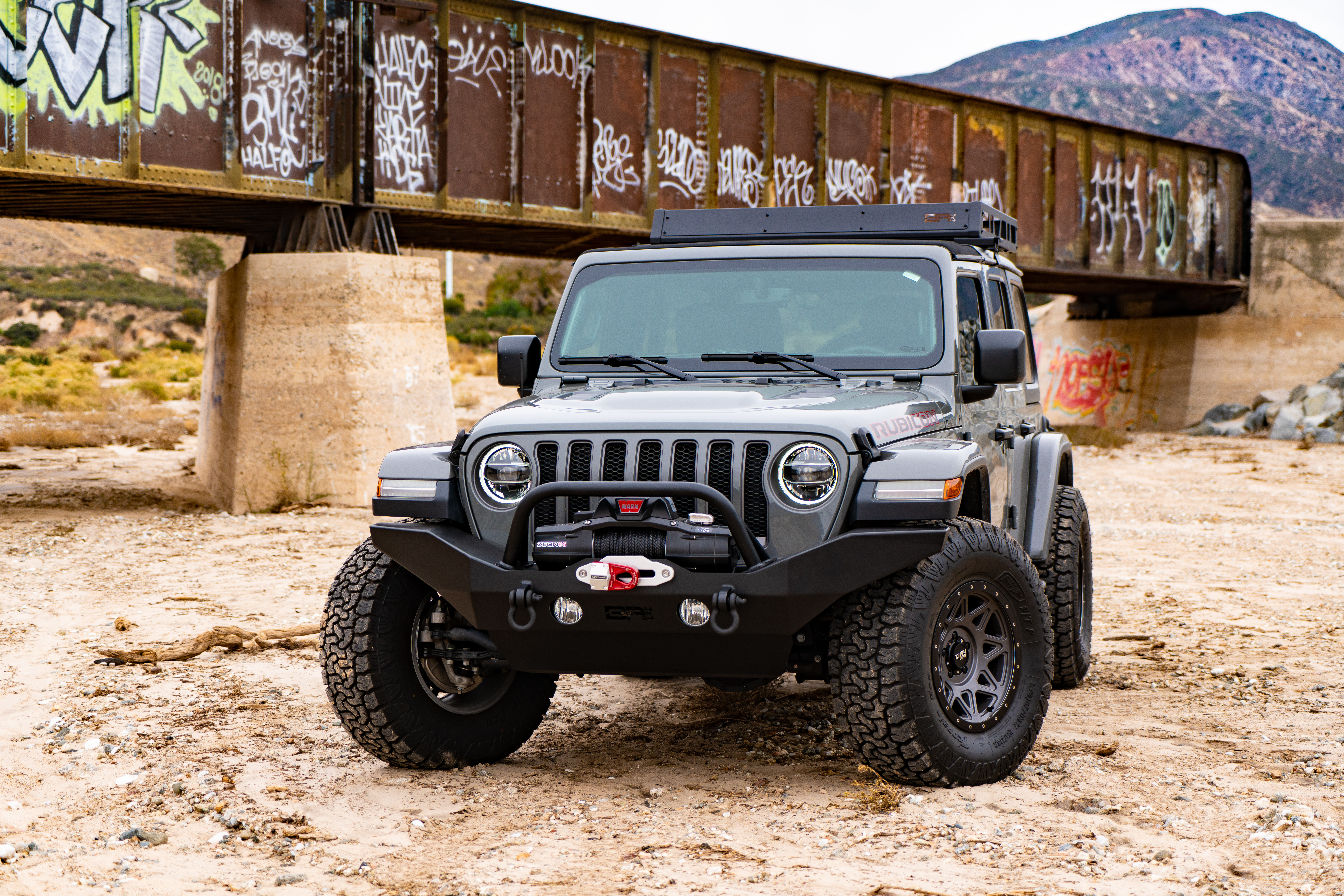 Body Armor 4x4 JL-19534 - Front Bumper, Black, Light Texture
