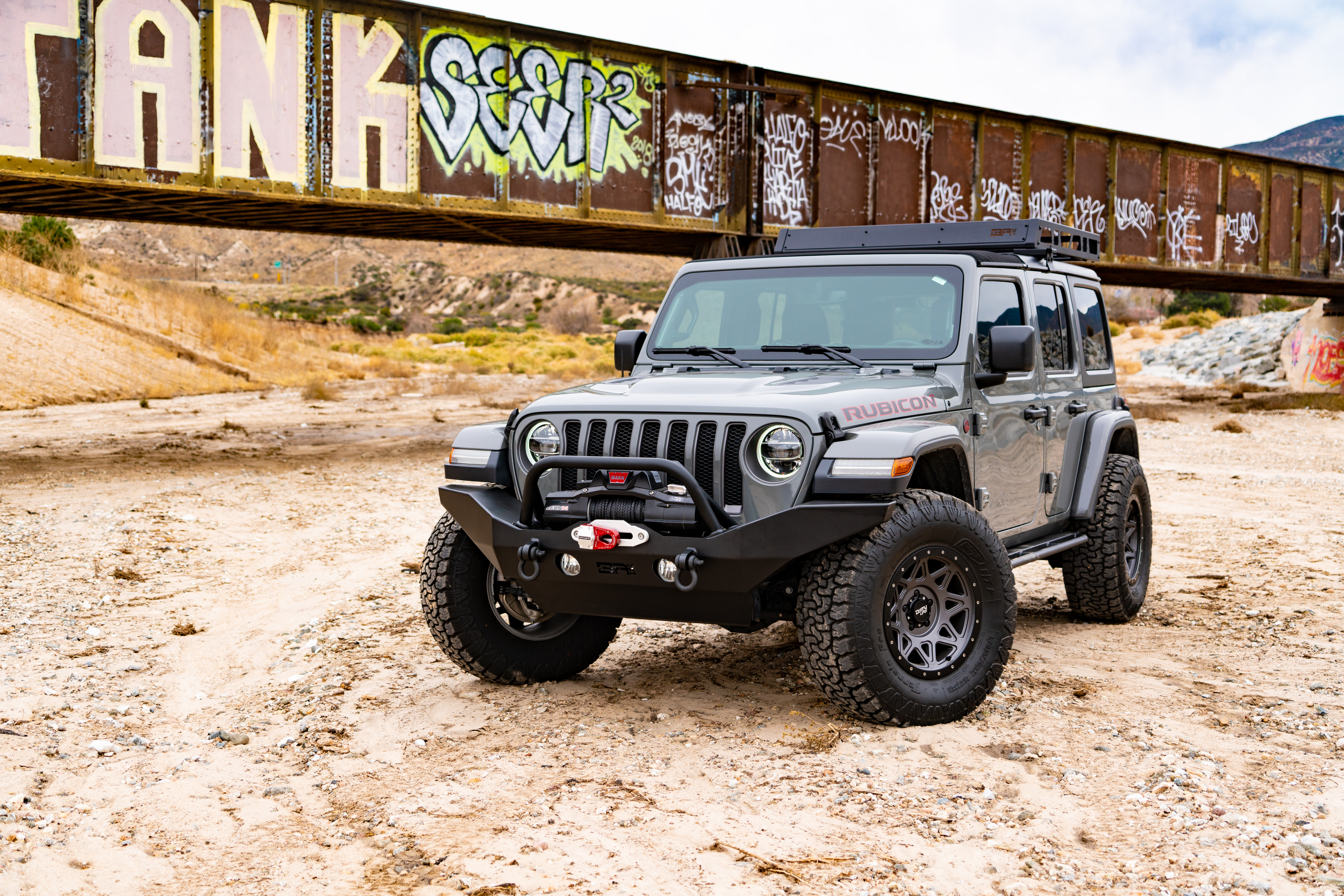 Body Armor 4x4 JL-19534 - Front Bumper, Black, Light Texture