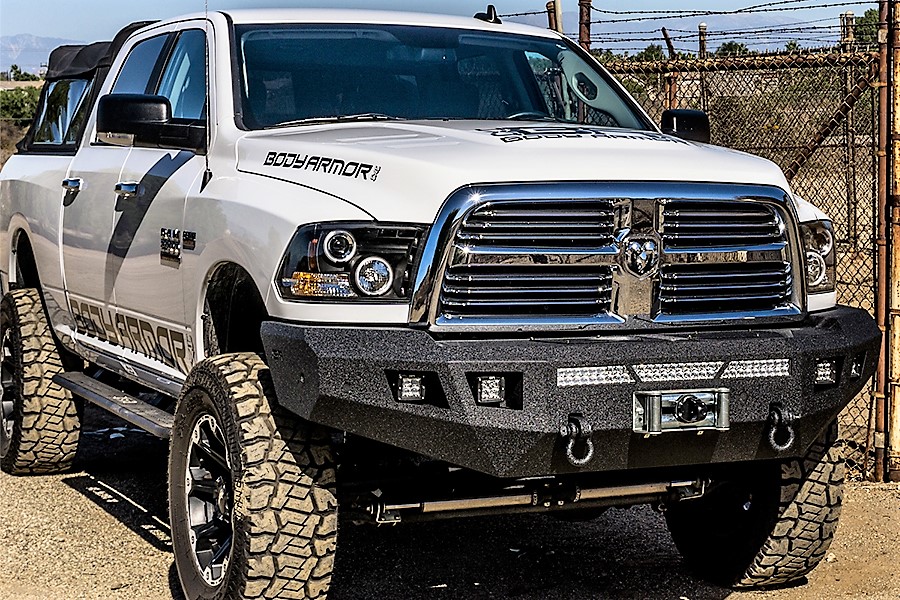 Body Armor 4x4 DG-19338 - Front Winch Bumper, Black, Textured