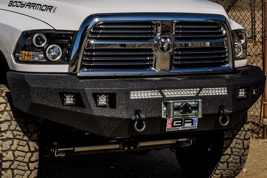 Body Armor 4x4 DG-19338 - Front Winch Bumper, Black, Textured