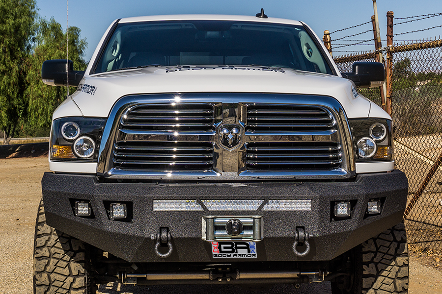 Body Armor 4x4 DG-19338 - Front Winch Bumper, Black, Textured