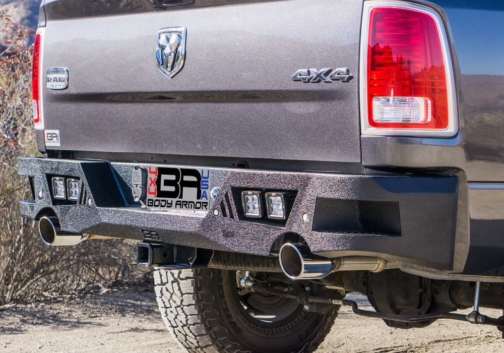 Body Armor 4x4 FD-2964 - Rear Bumper, Black, Textured