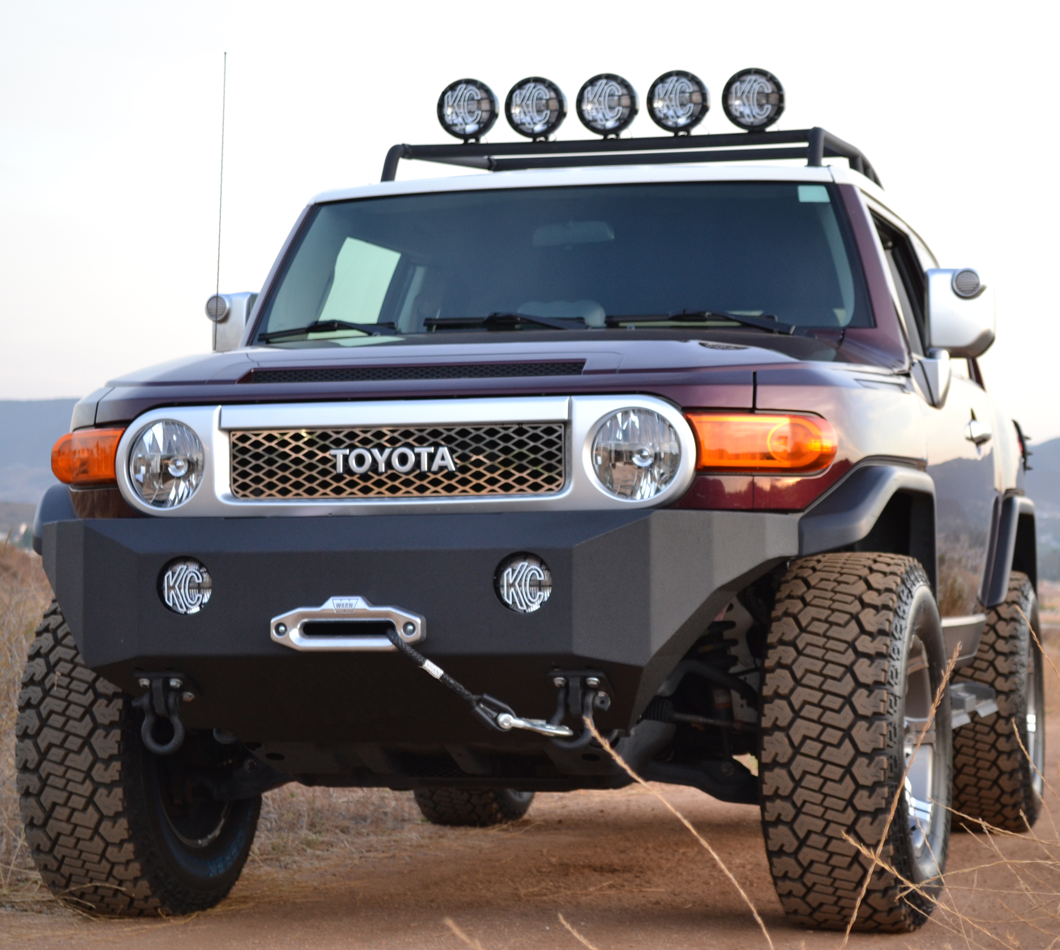Body Armor 4x4 FJ-19336 - Front Winch Bumper, Black, Light Texture