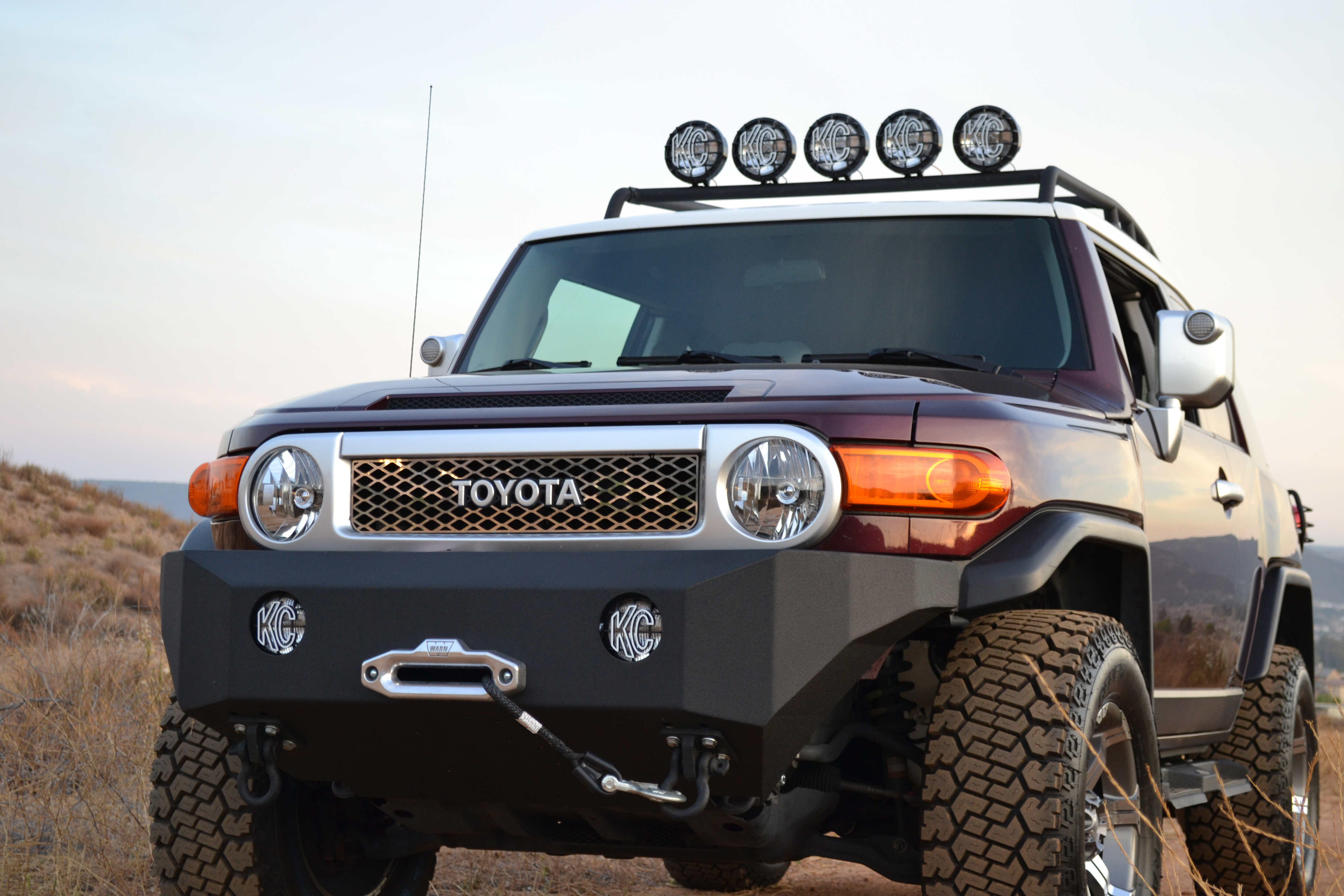 Body Armor 4x4 FJ-19336 - Front Winch Bumper, Black, Light Texture