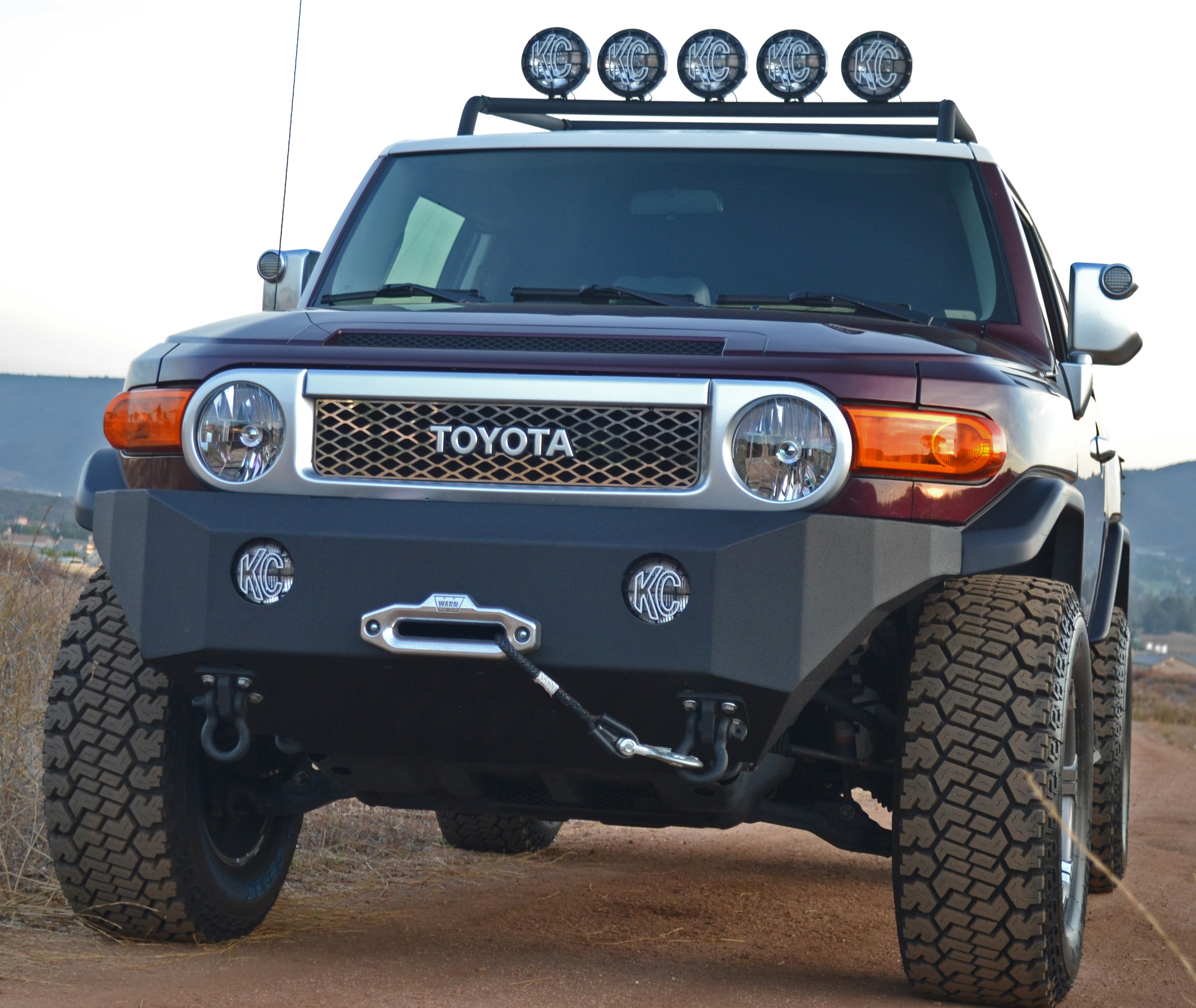 Body Armor 4x4 FJ-19336 - Front Winch Bumper, Black, Light Texture