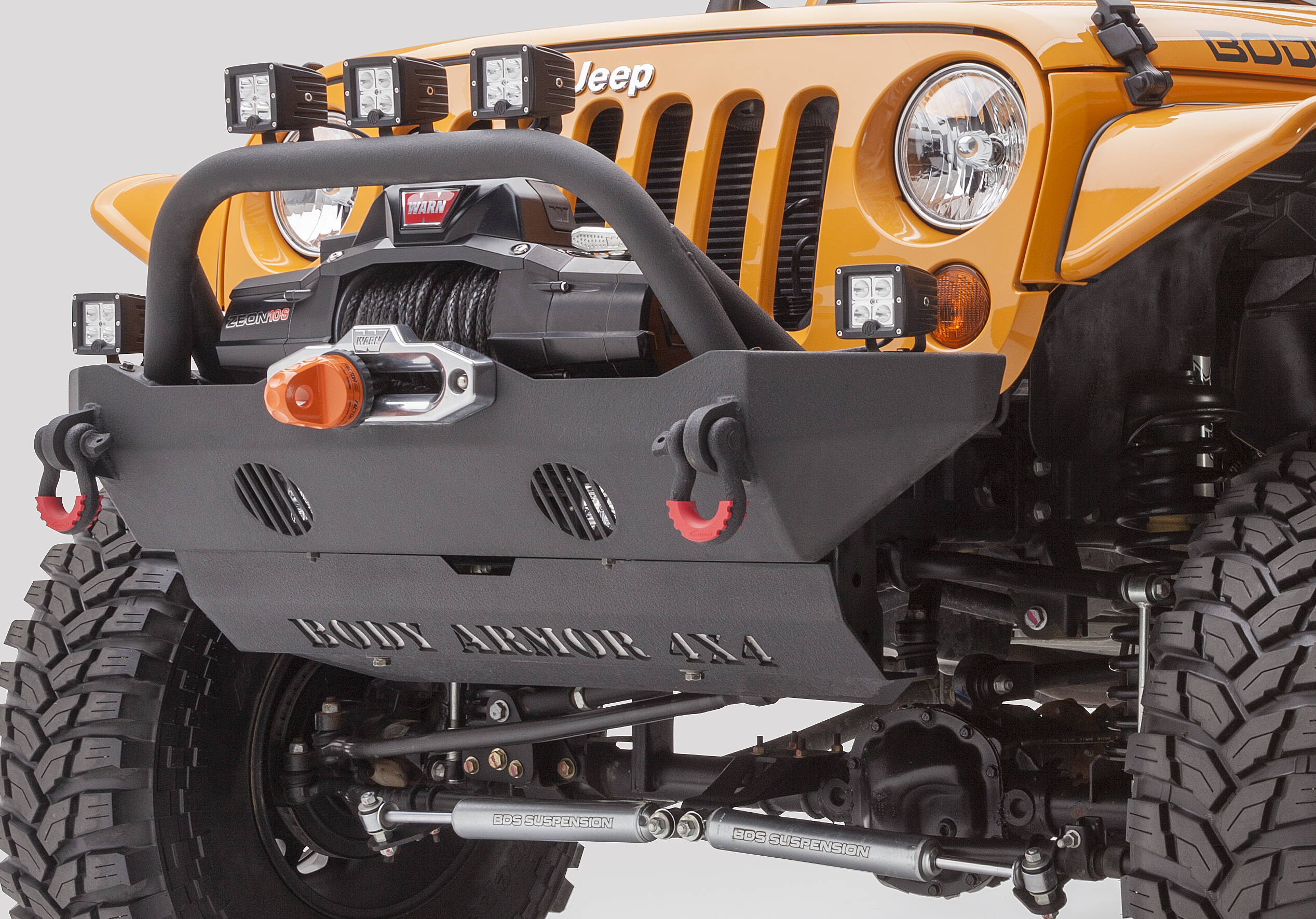 Body Armor 4x4 JK-19532 - Front Bumper, Black, Light Texture