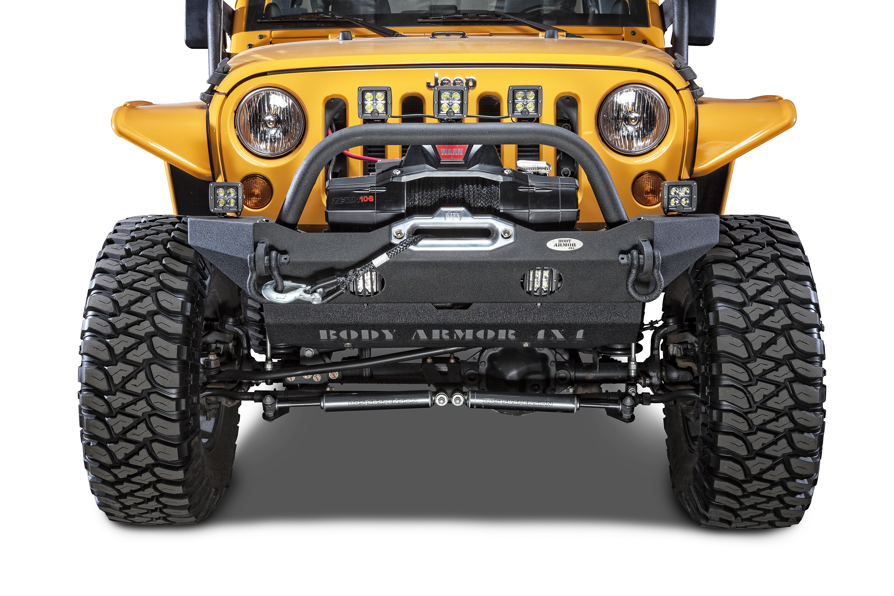Body Armor 4x4 JL-19532 - Front Bumper, Black, Light Texture