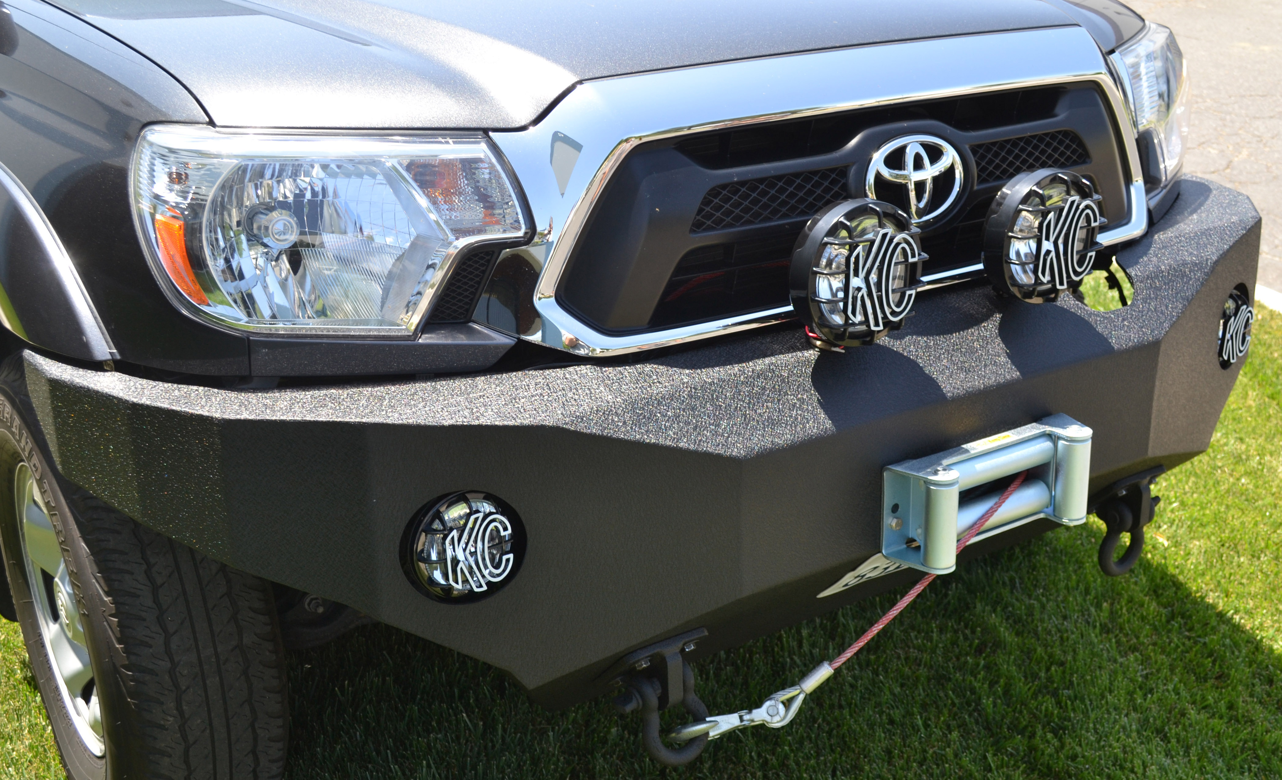 Body Armor 4x4 TC-19336 - Front Winch Bumper, Black, Textured