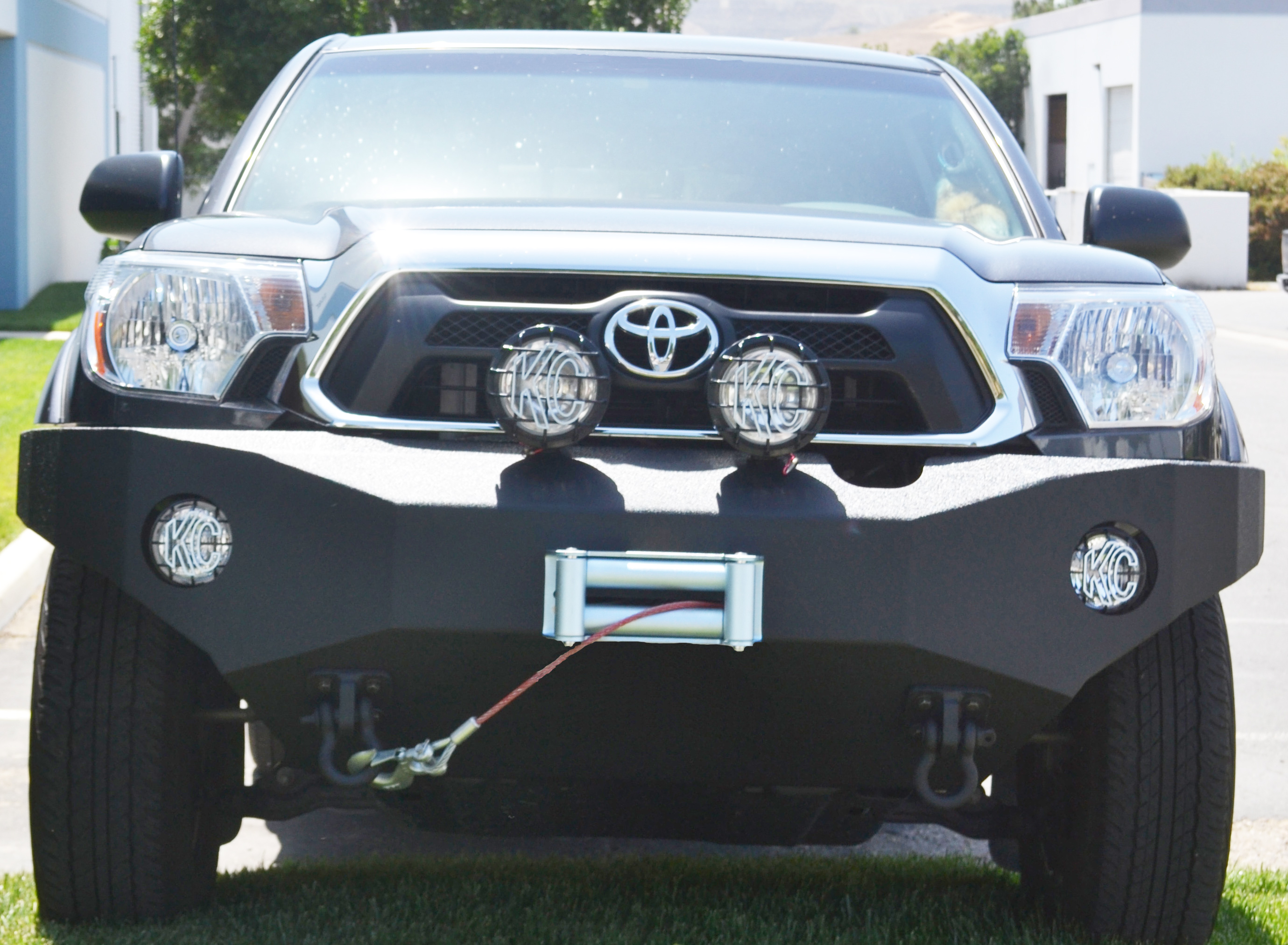 Body Armor 4x4 TC-19336 - Front Winch Bumper, Black, Textured
