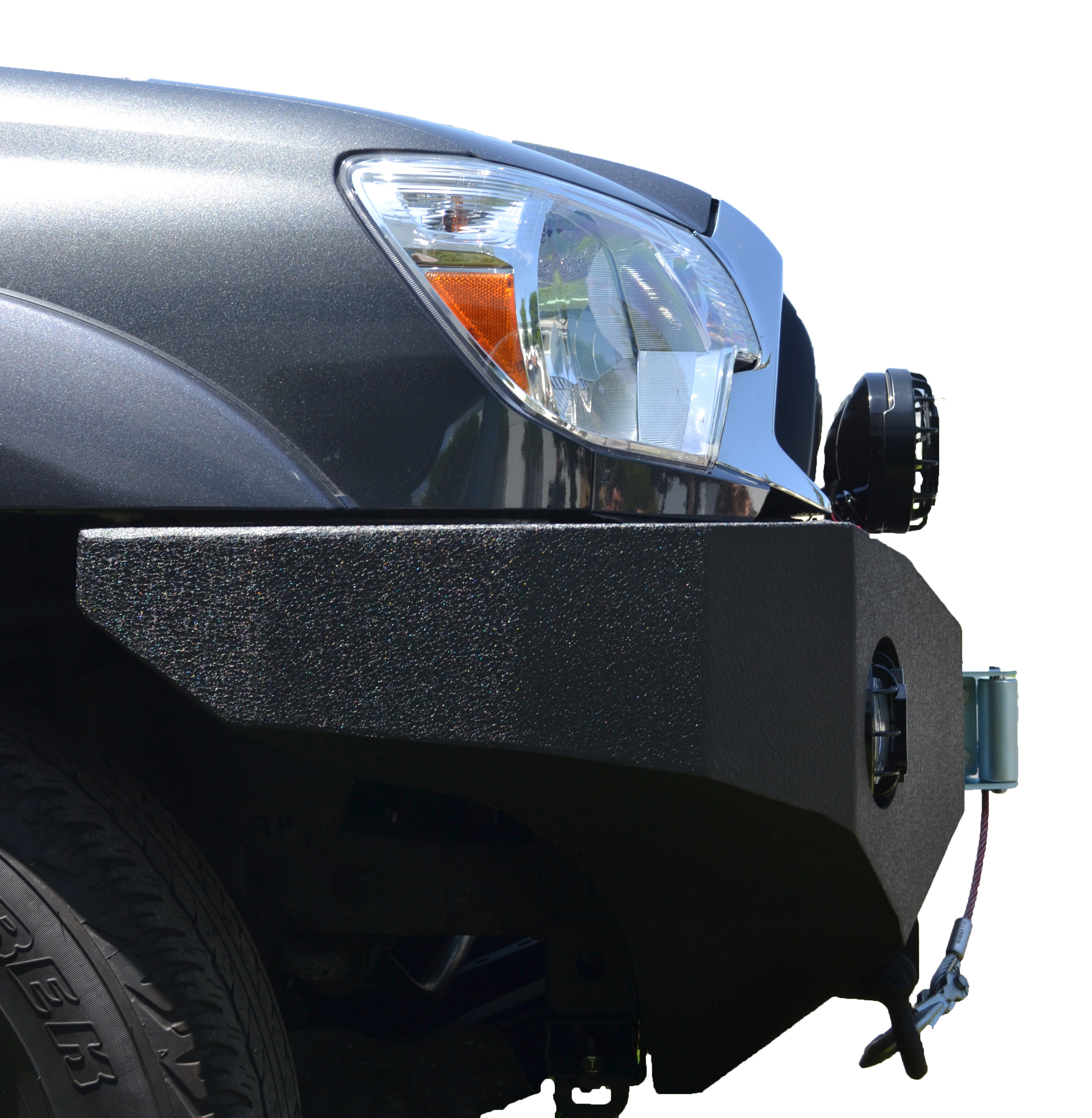 Body Armor 4x4 TC-19336 - Front Winch Bumper, Black, Textured