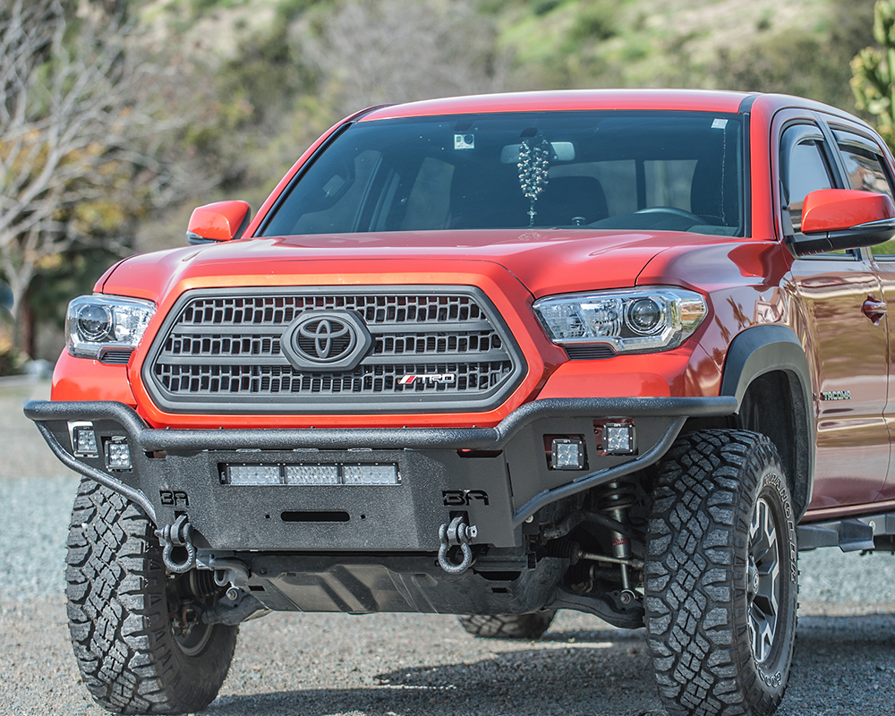 Body Armor 4x4 TC-19337 - Front Winch Bumper, Black, Textured