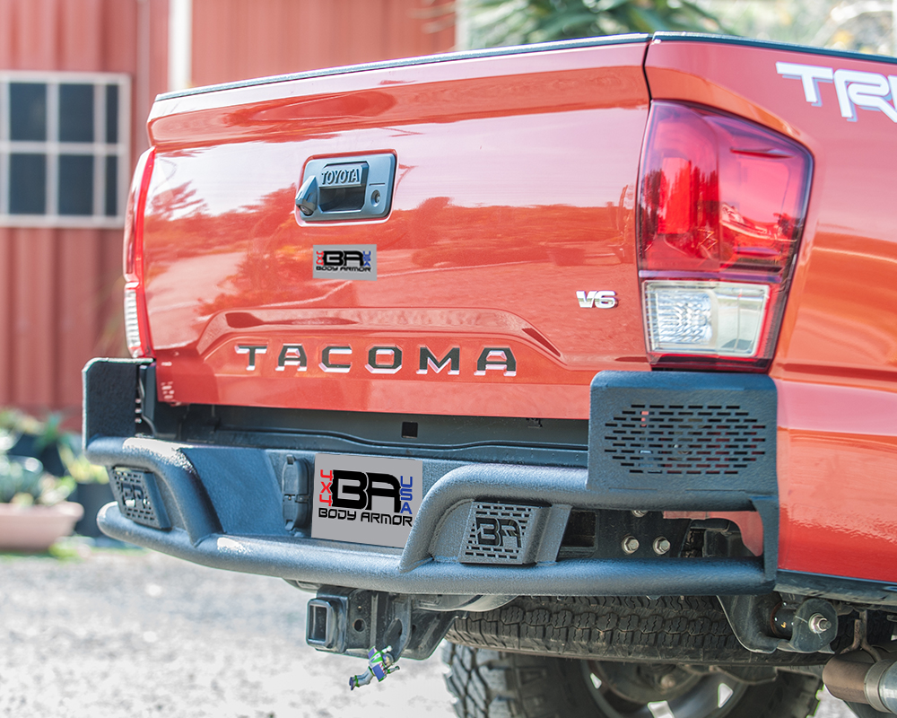Body Armor 4x4 TC-2962 - Rear Bumper, Black, Textured
