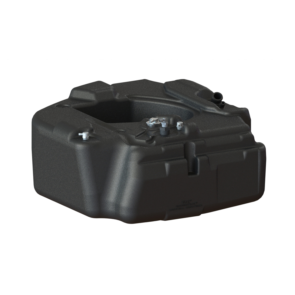 Titan Fuel Tanks 4010211 - Spare Tire Auxiliary Fuel Tank, Black, Polyethylene (PE)
