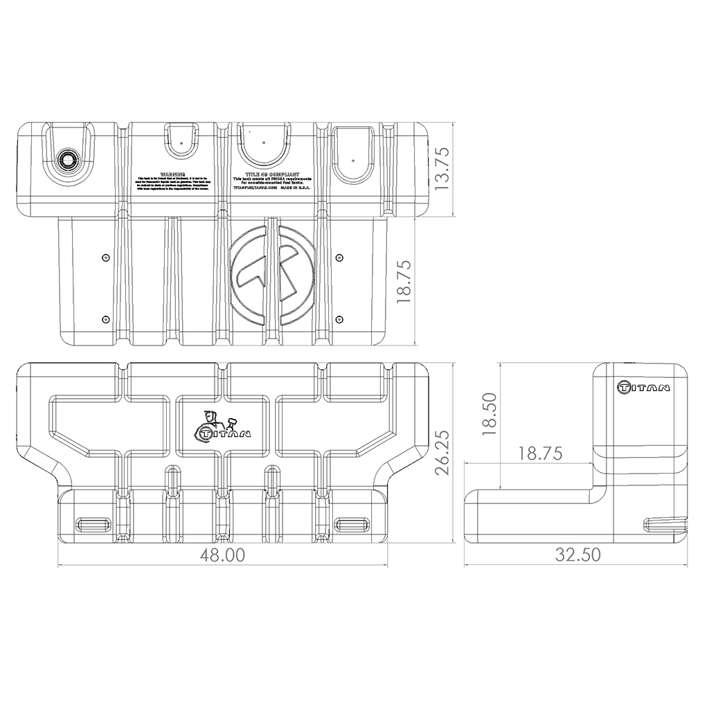 Titan Fuel Tanks 5015090 - In-Bed Transfer Tank