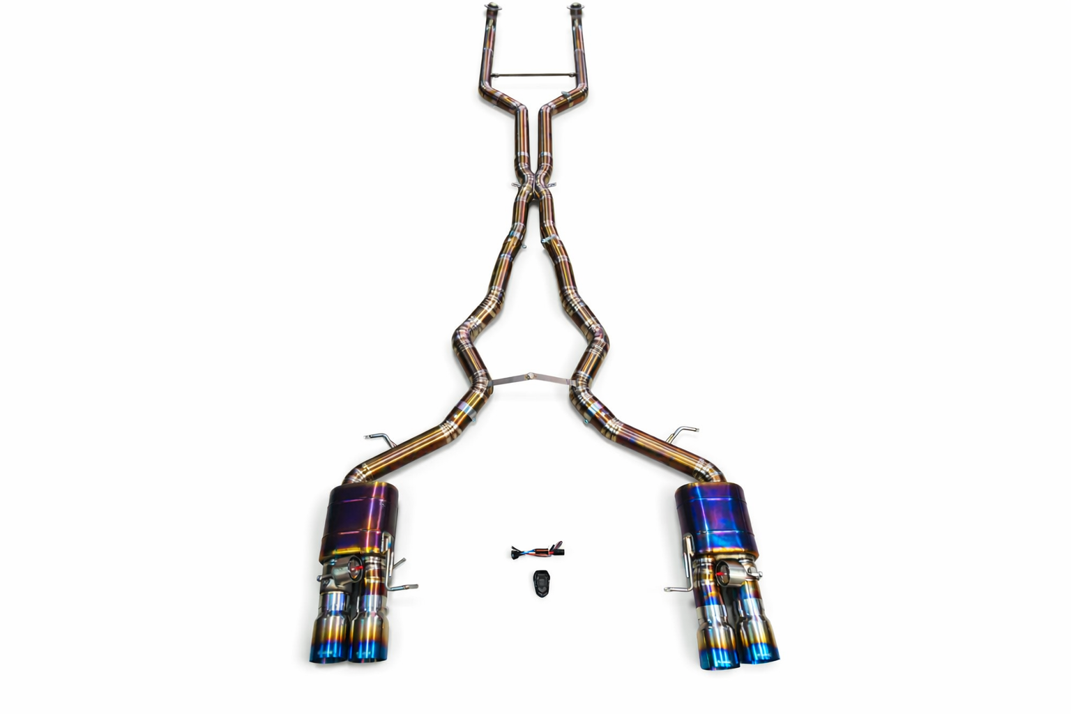 Valvetronic Designs - BMW.F10.M5.VSES.TI.BLK - Exhaust System Kit