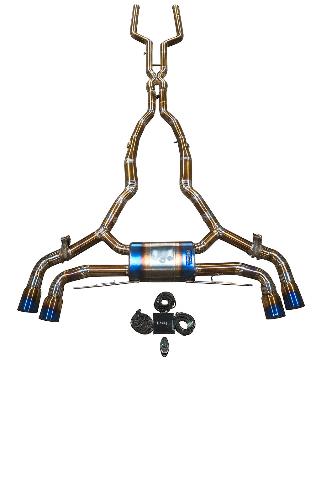 Valvetronic Designs - BMW.F95.X5M.VSES.TI.BLK - Exhaust System Kit