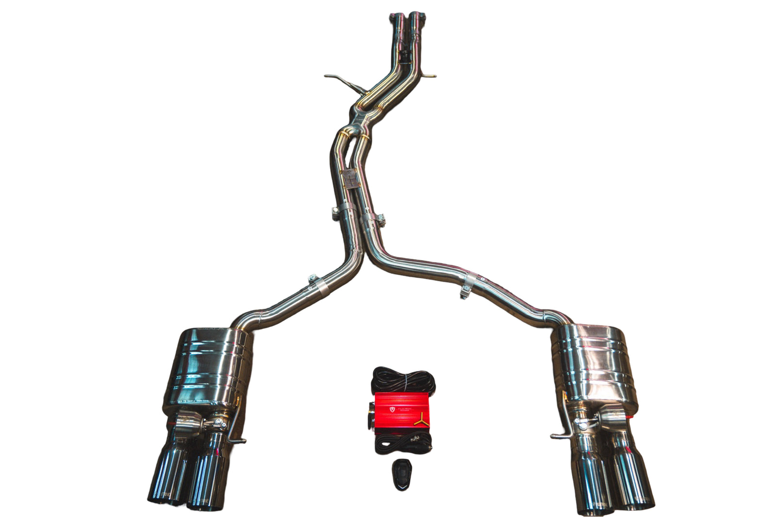 Valvetronic Designs - AUD.B8.S4.VSES.BR.BLK - Exhaust System Kit