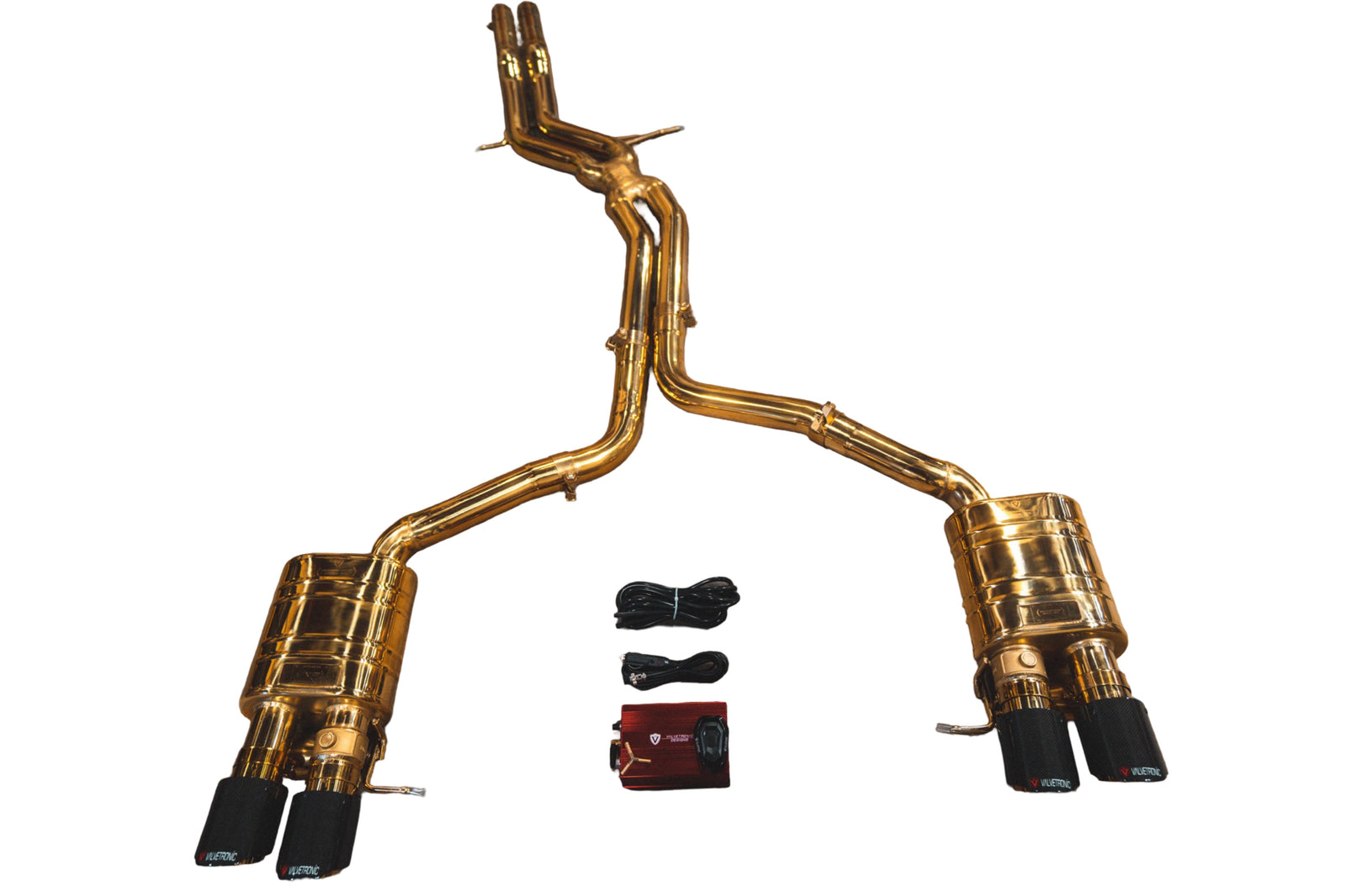 Valvetronic Designs - AUD.B8.S4.VSES.AG.BLK - Exhaust System Kit