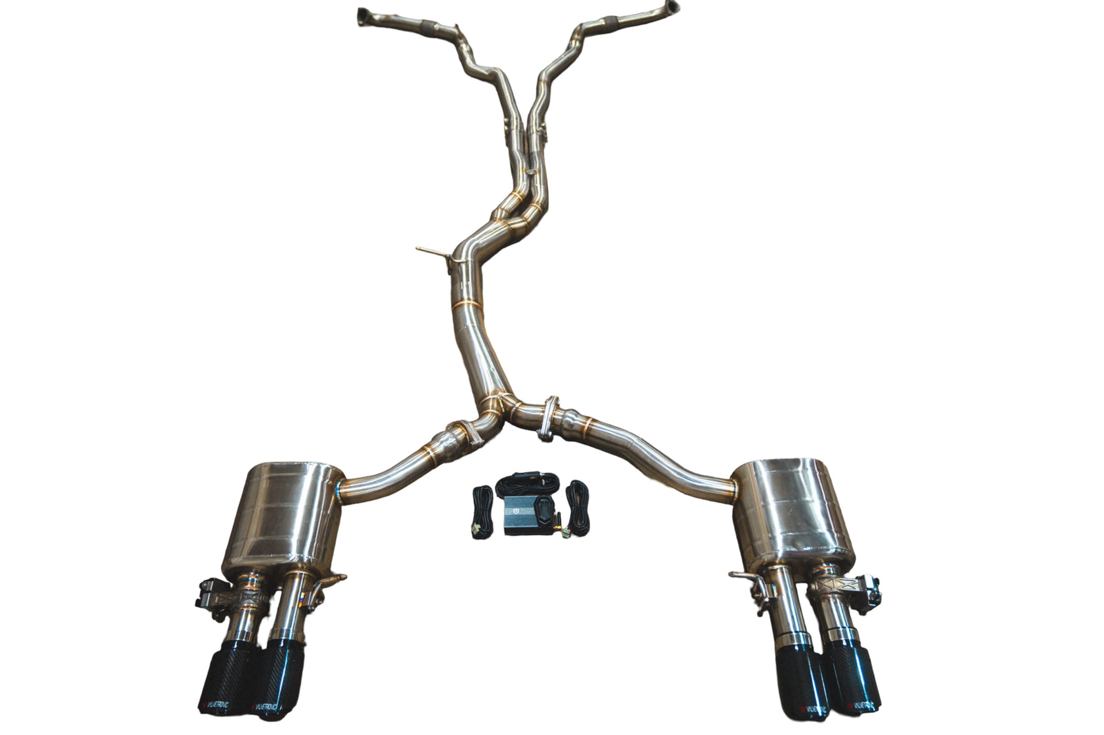 Valvetronic Designs - AUD.B9.S4.VSES.BR.BLK - Exhaust System Kit