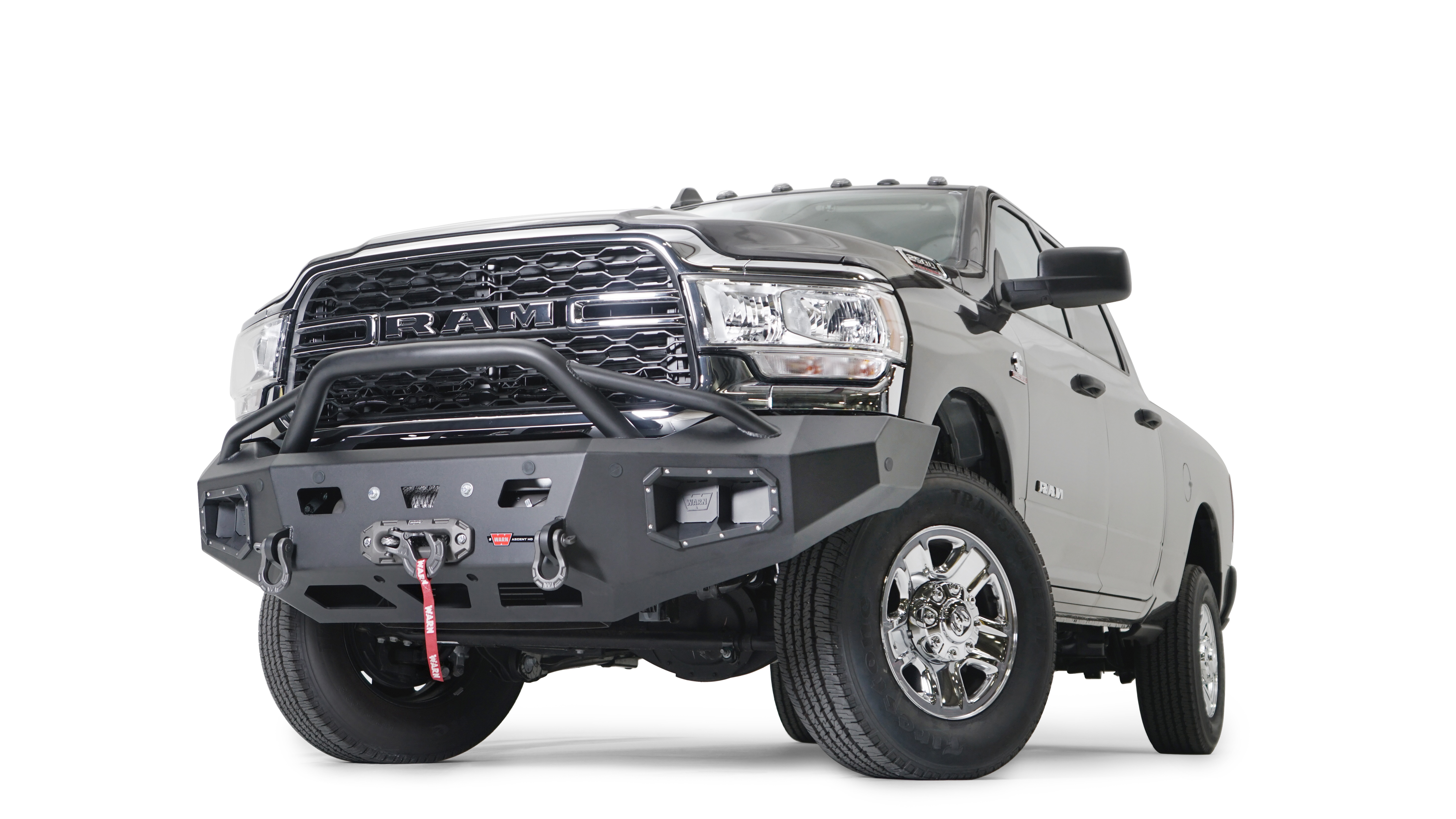Warn 107003 - Ascent Bumpers, Black, Steel