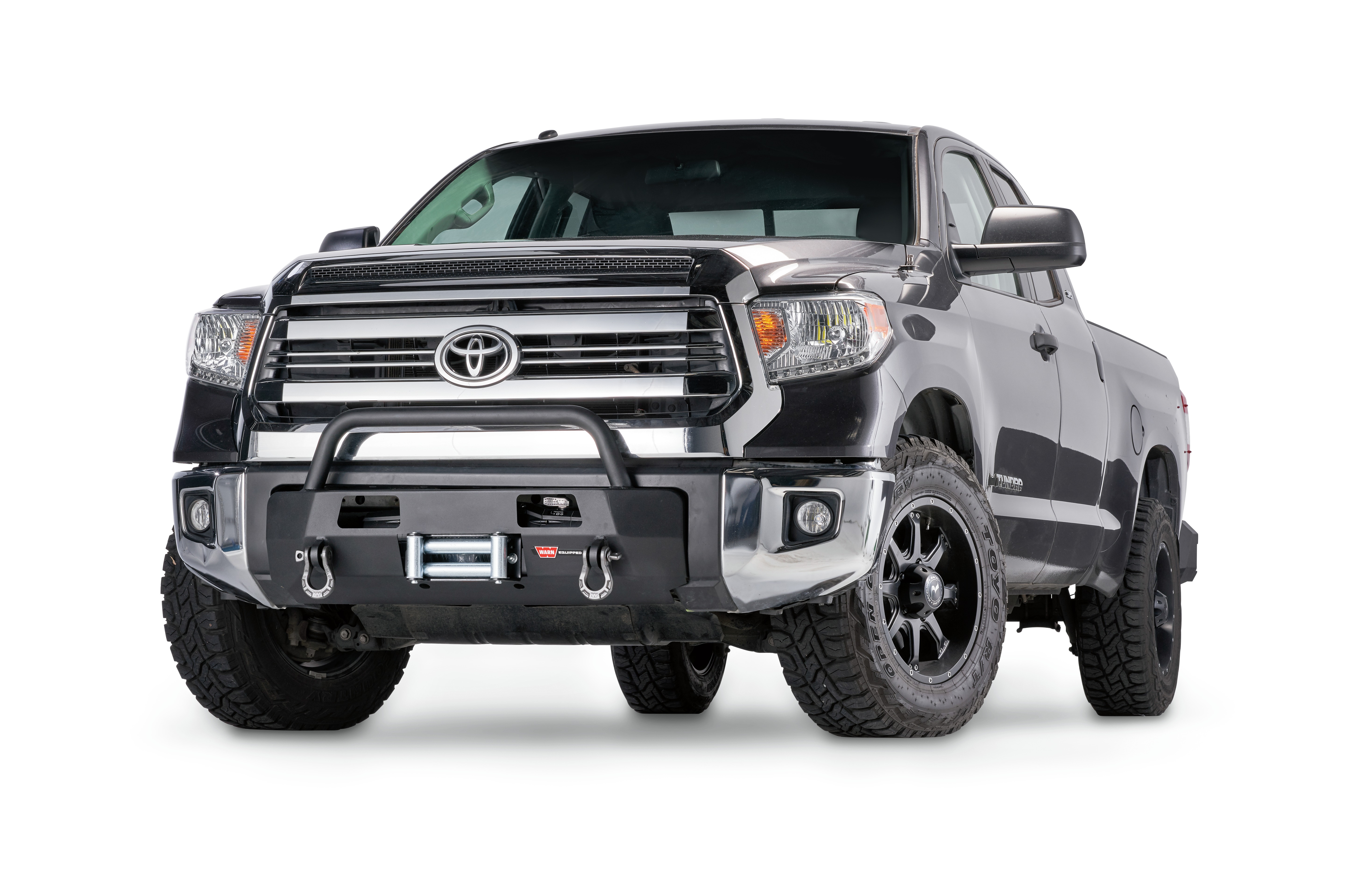 Warn 103209 - Semi-Hidden Winch Kits, Black, Powder Coated
