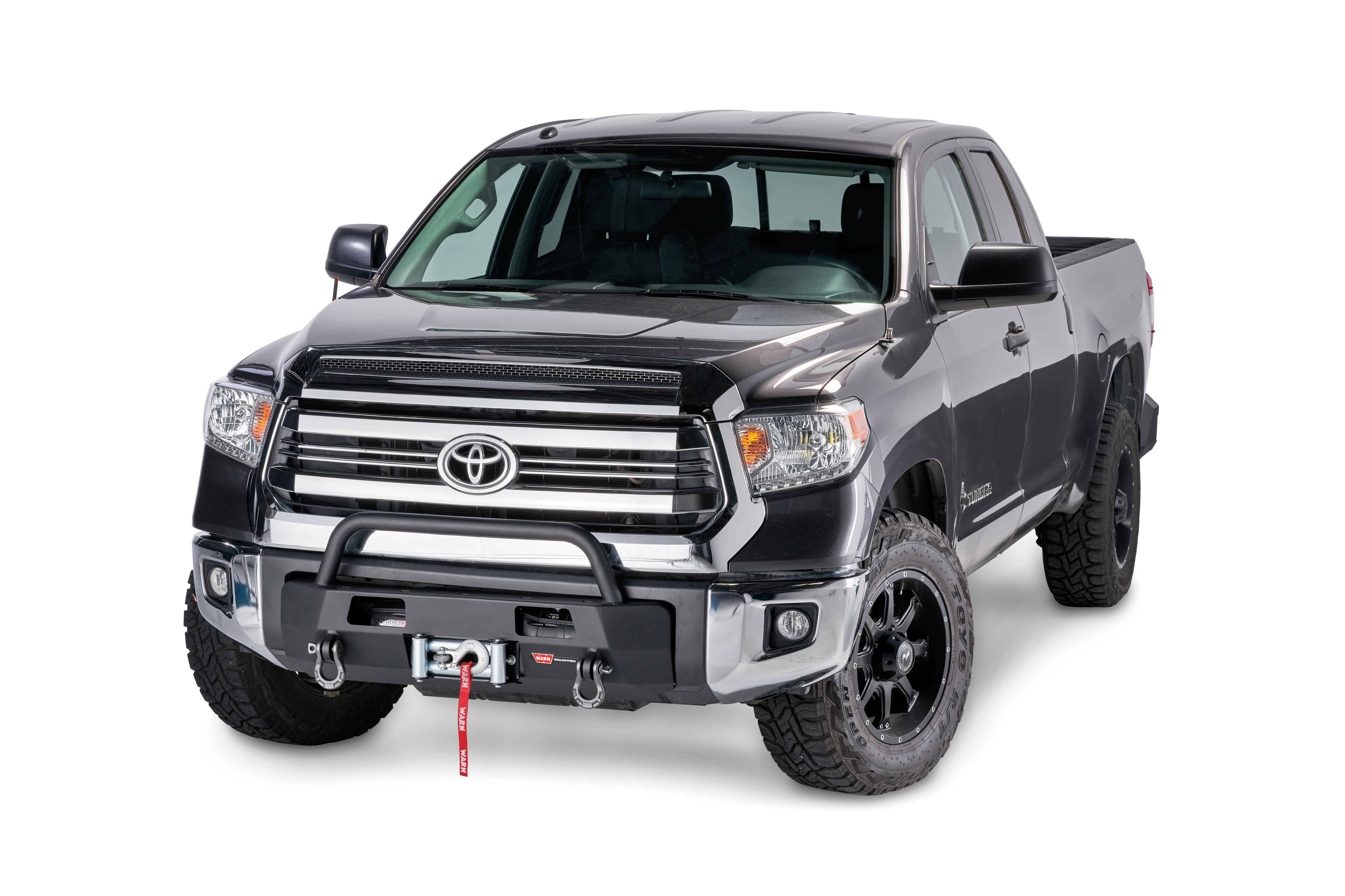 Warn 103209 - Semi-Hidden Winch Kits, Black, Powder Coated