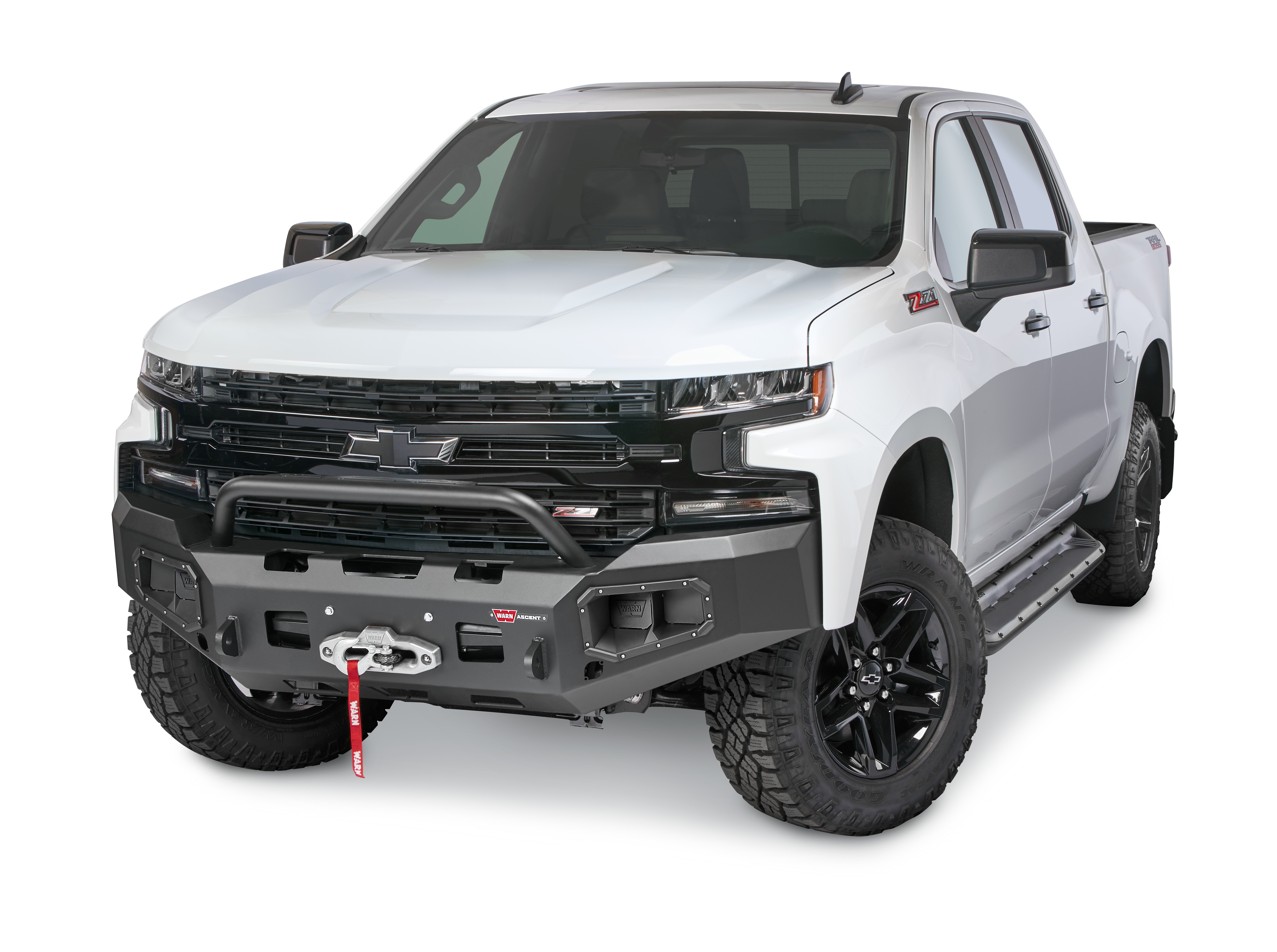Warn 105785 - Ascent Bumpers, Black, Steel