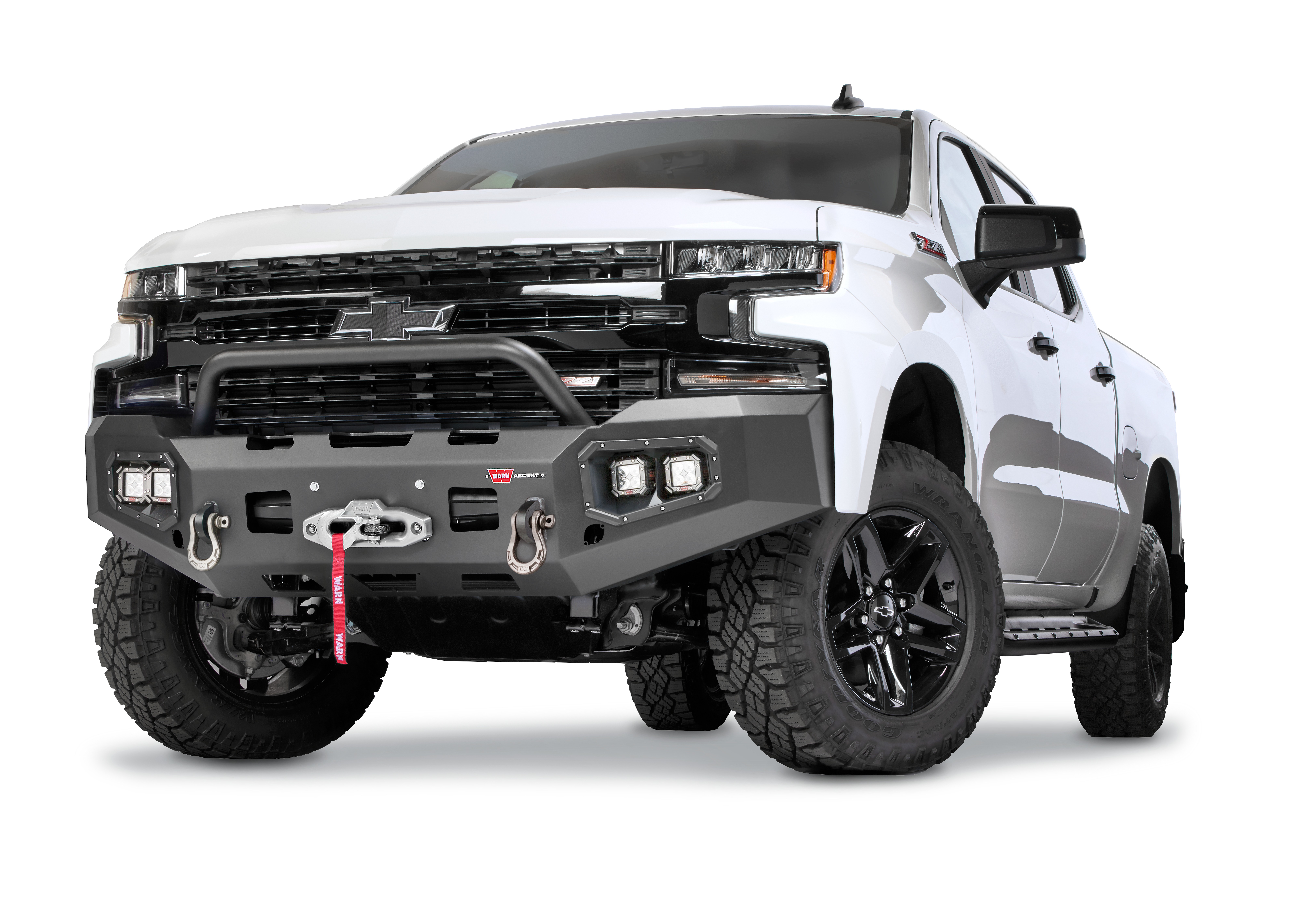 Warn 105785 - Ascent Bumpers, Black, Steel