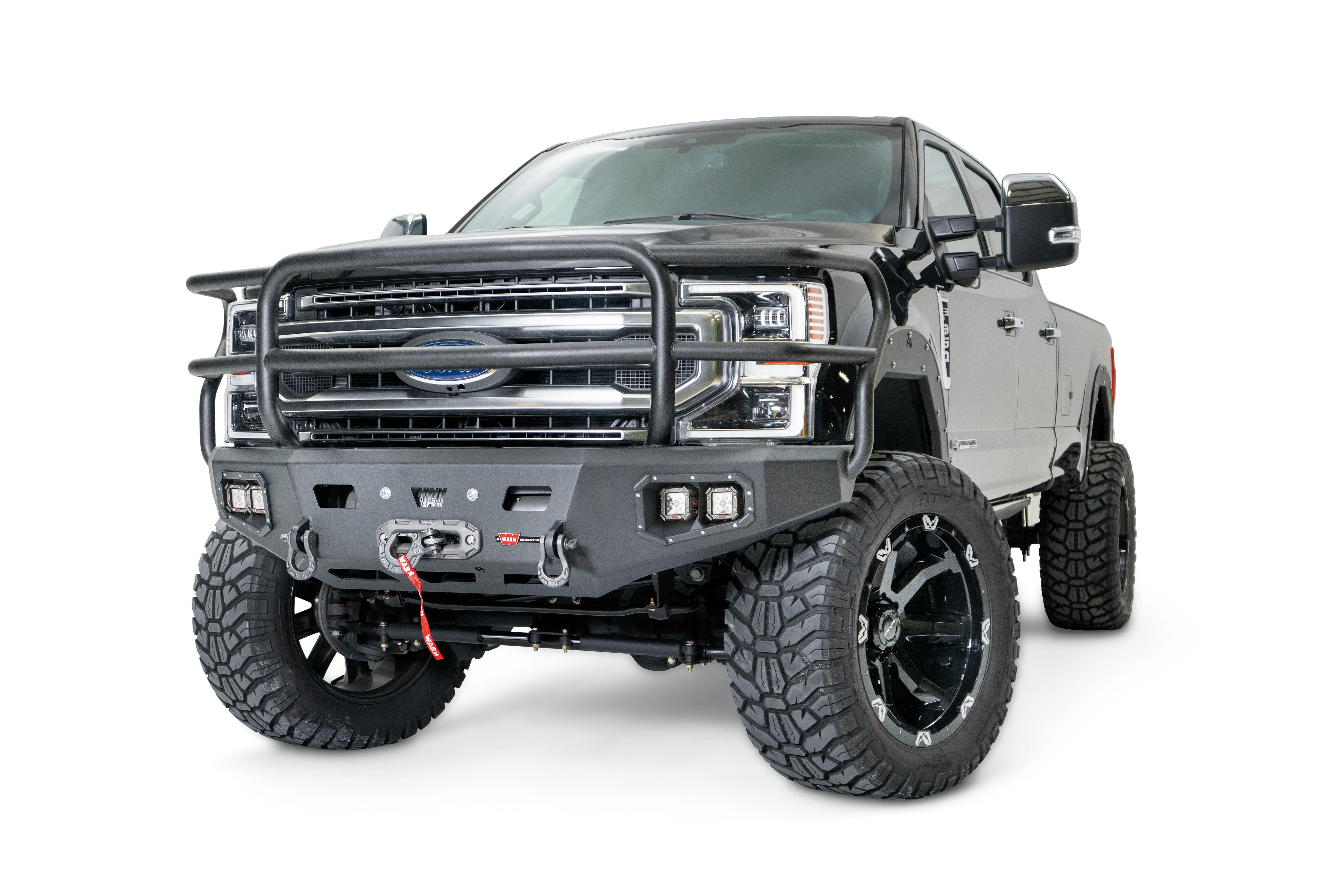Warn 106914 - Ascent Bumpers, Black, Steel