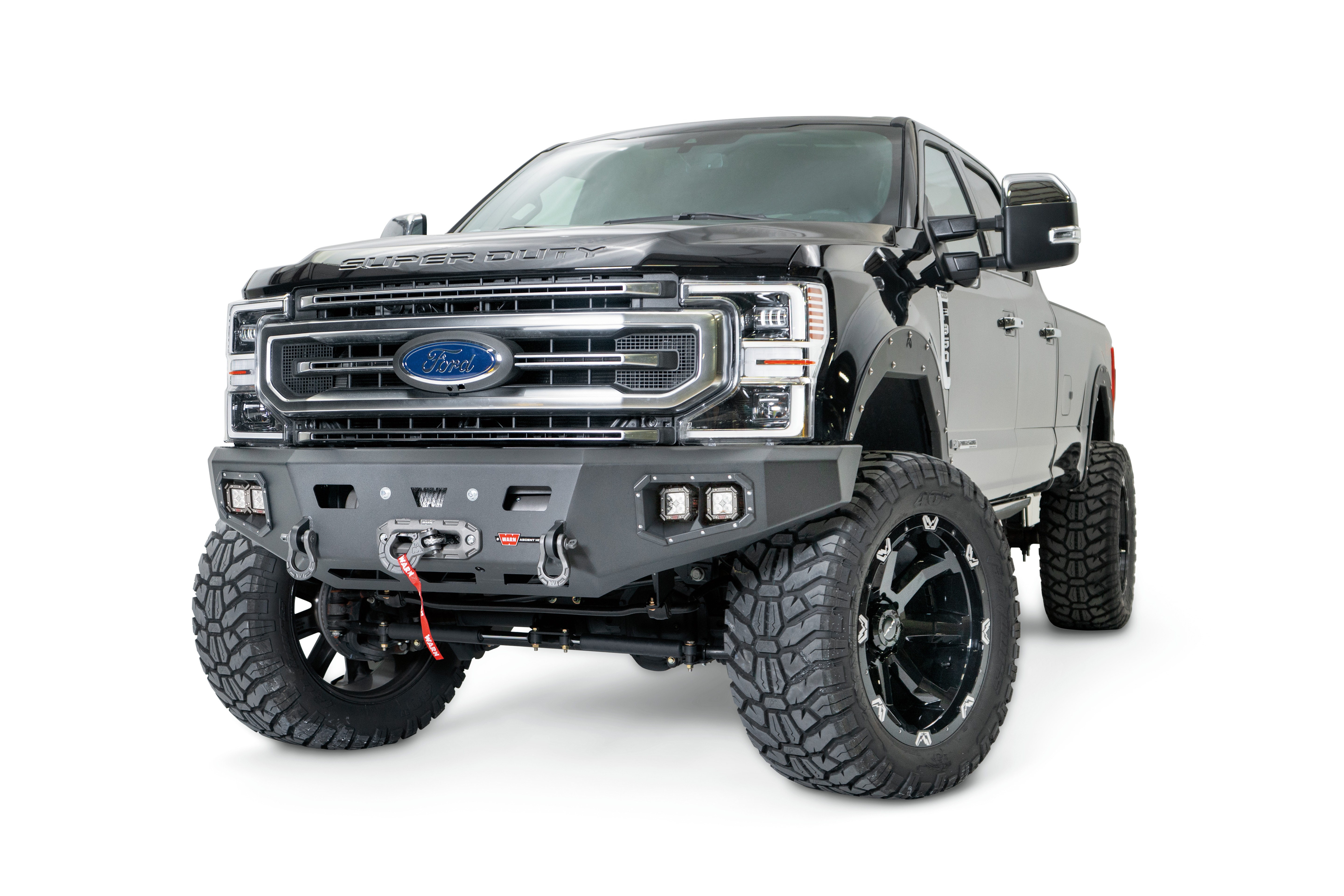 Warn 106916 - Ascent Bumpers, Black, Steel