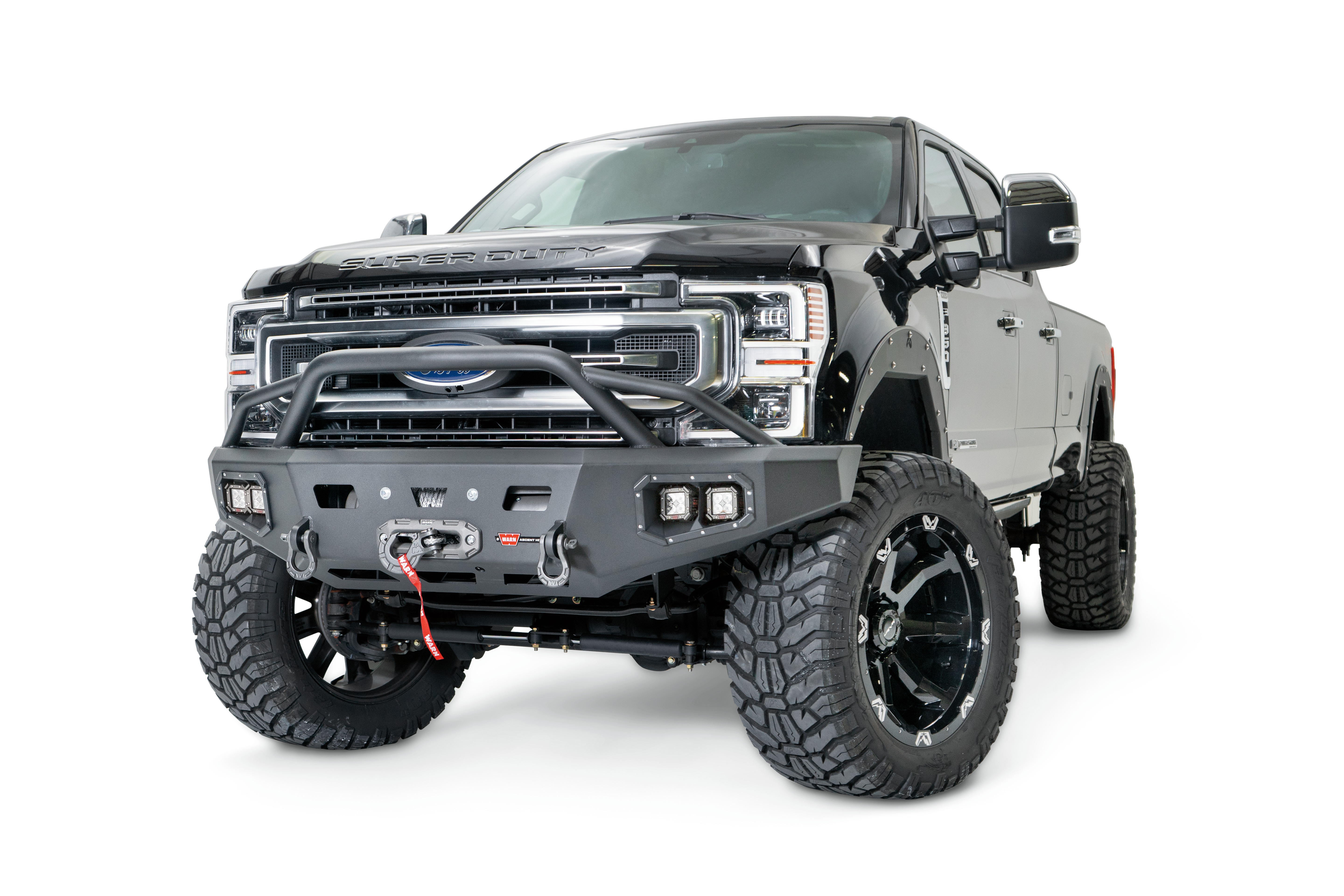 Warn 106918 - Ascent Bumpers, Black, Steel