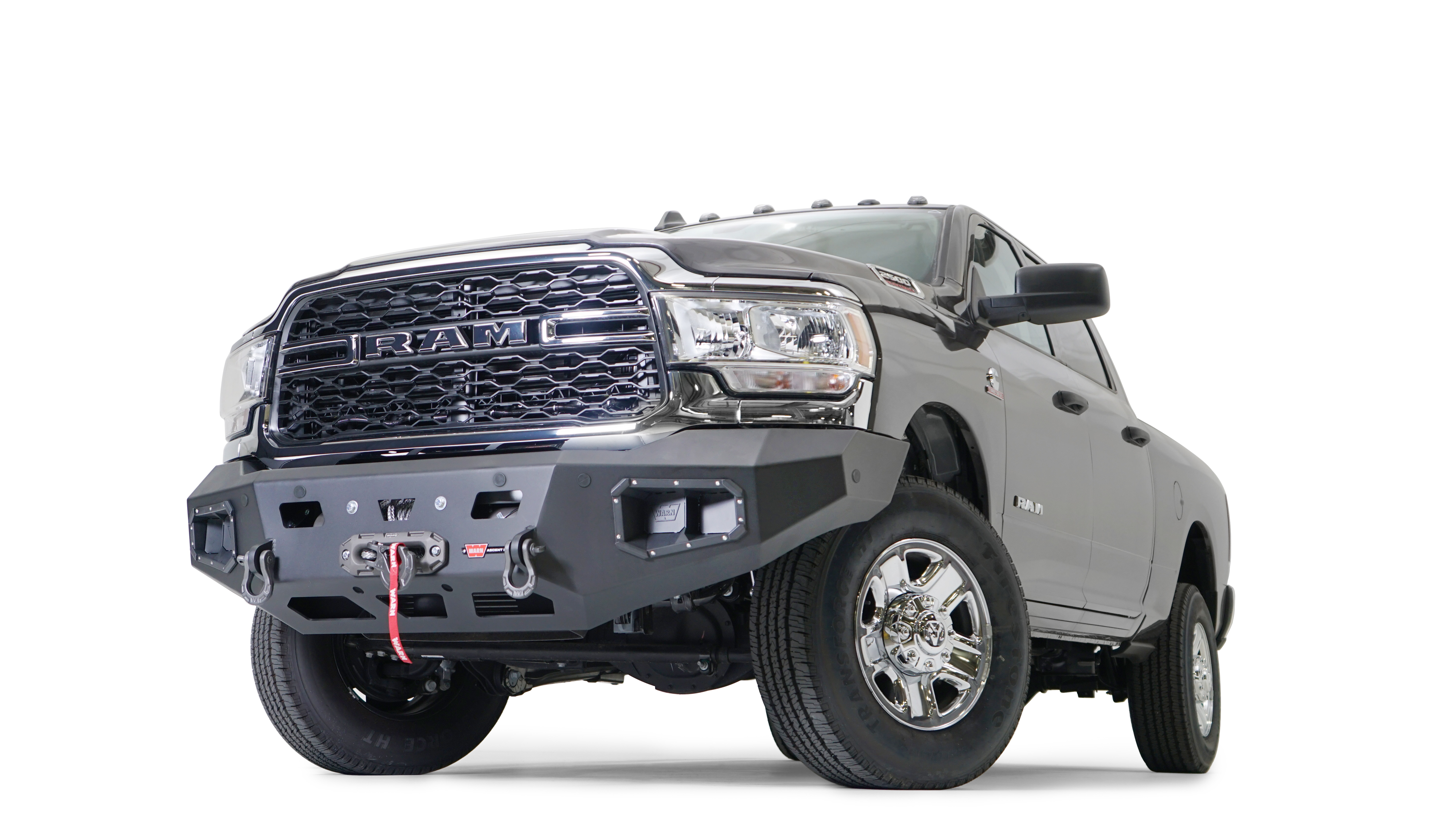 Warn 107001 - Ascent Bumpers, Black, Steel