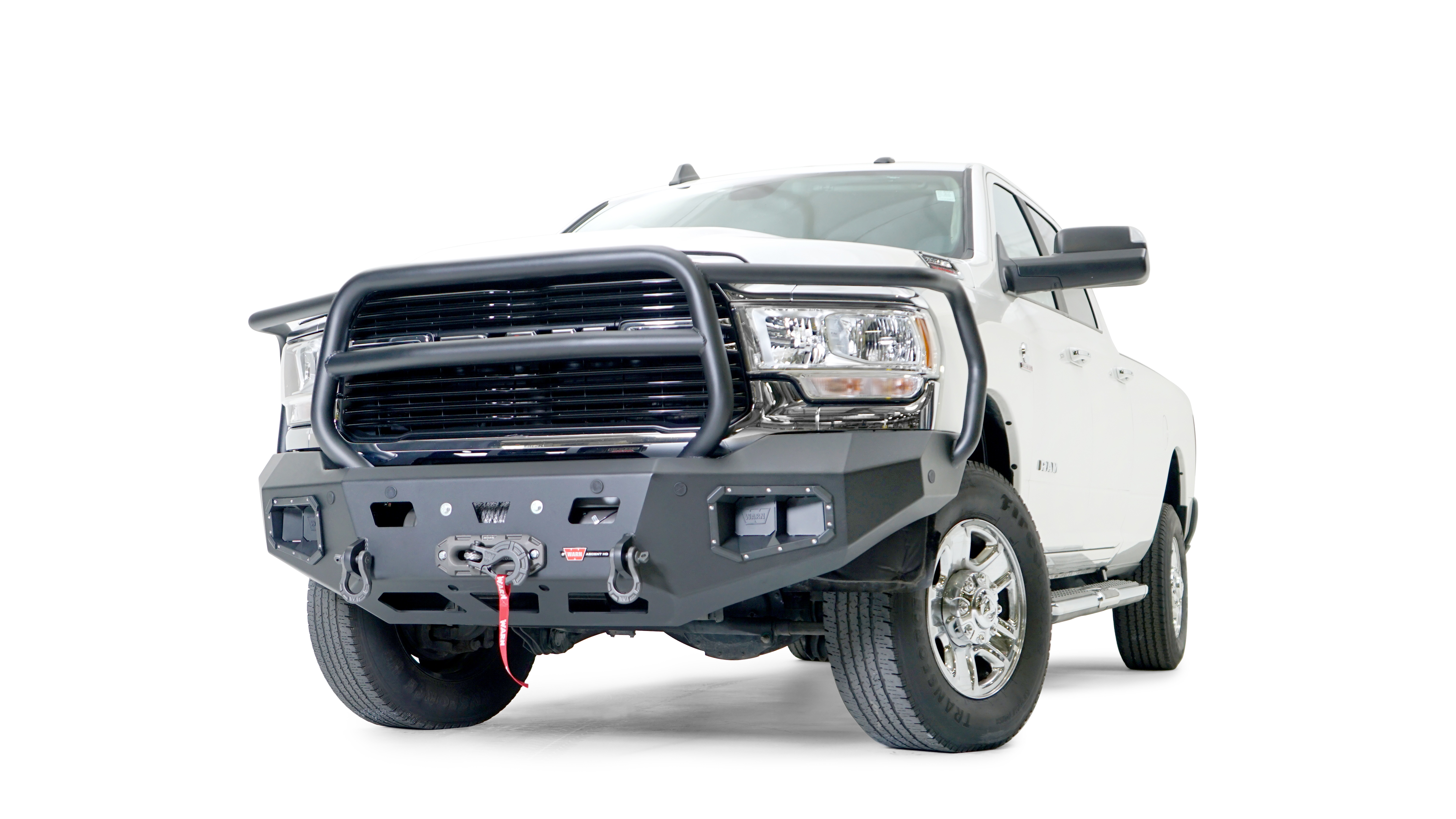 Warn 107002 - Ascent Bumpers, Black, Steel