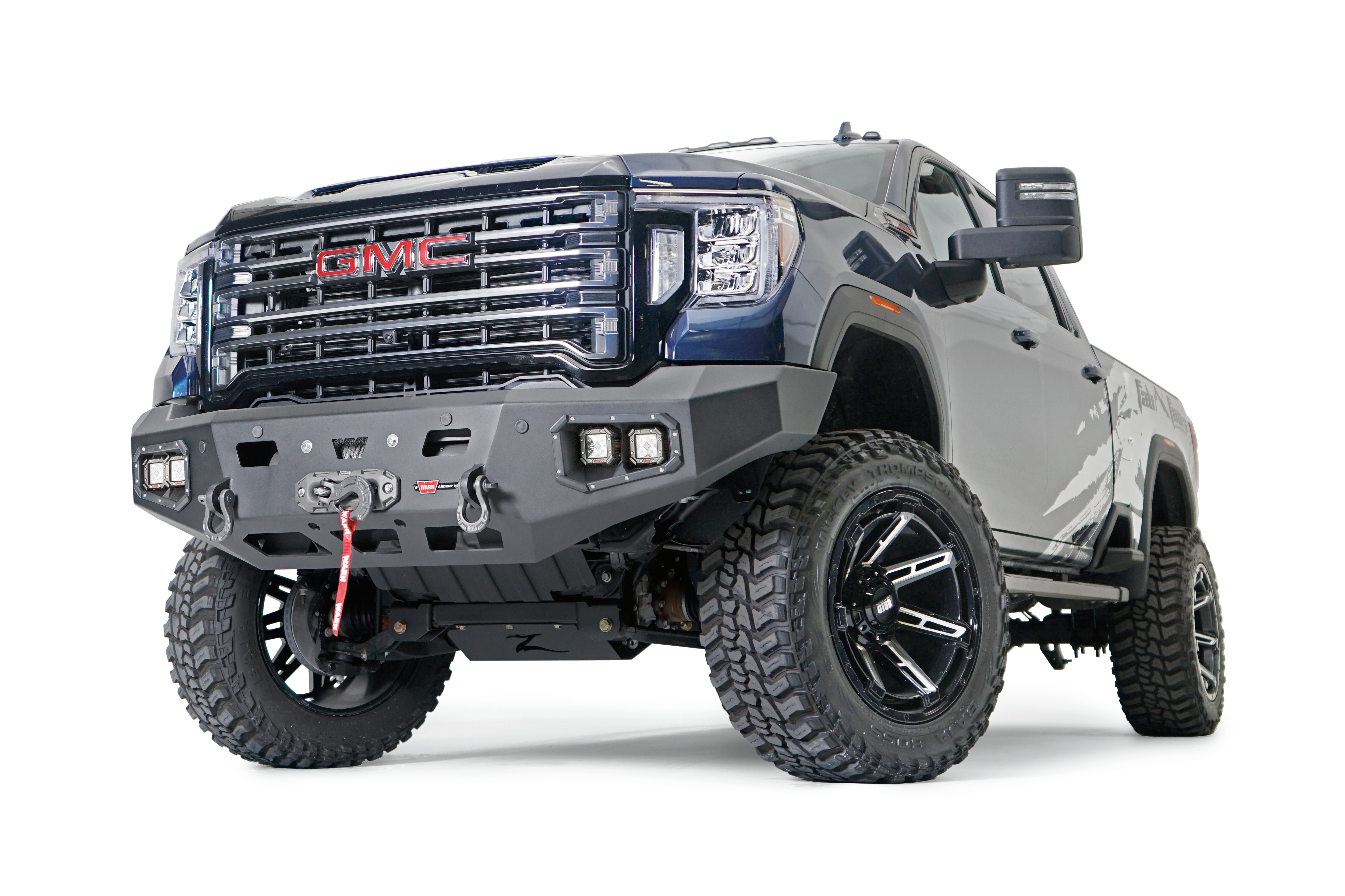 Warn 107177 - Ascent Bumpers, Black, Steel