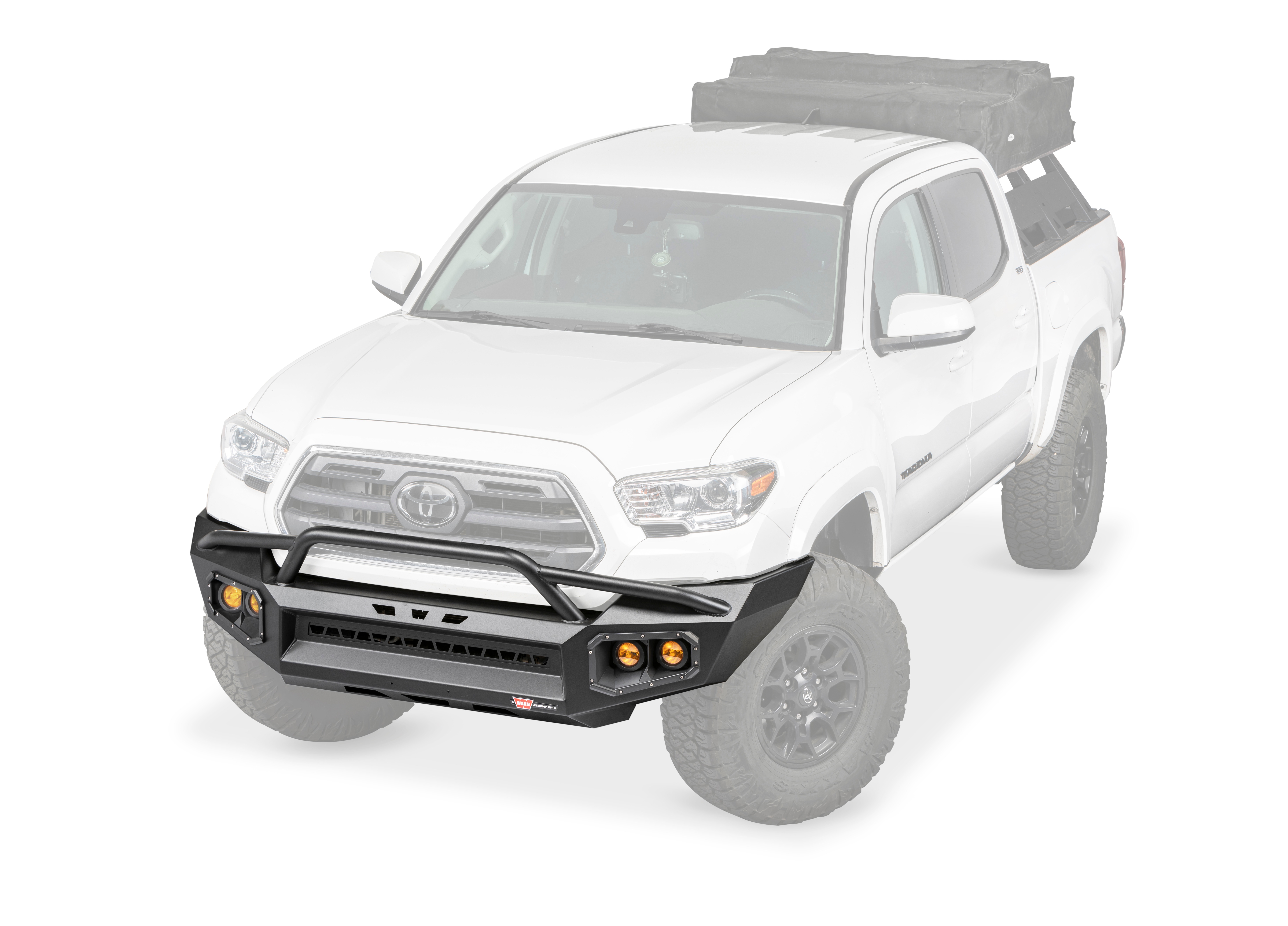 Warn 107272 - Ascent Bumpers, Black, Steel