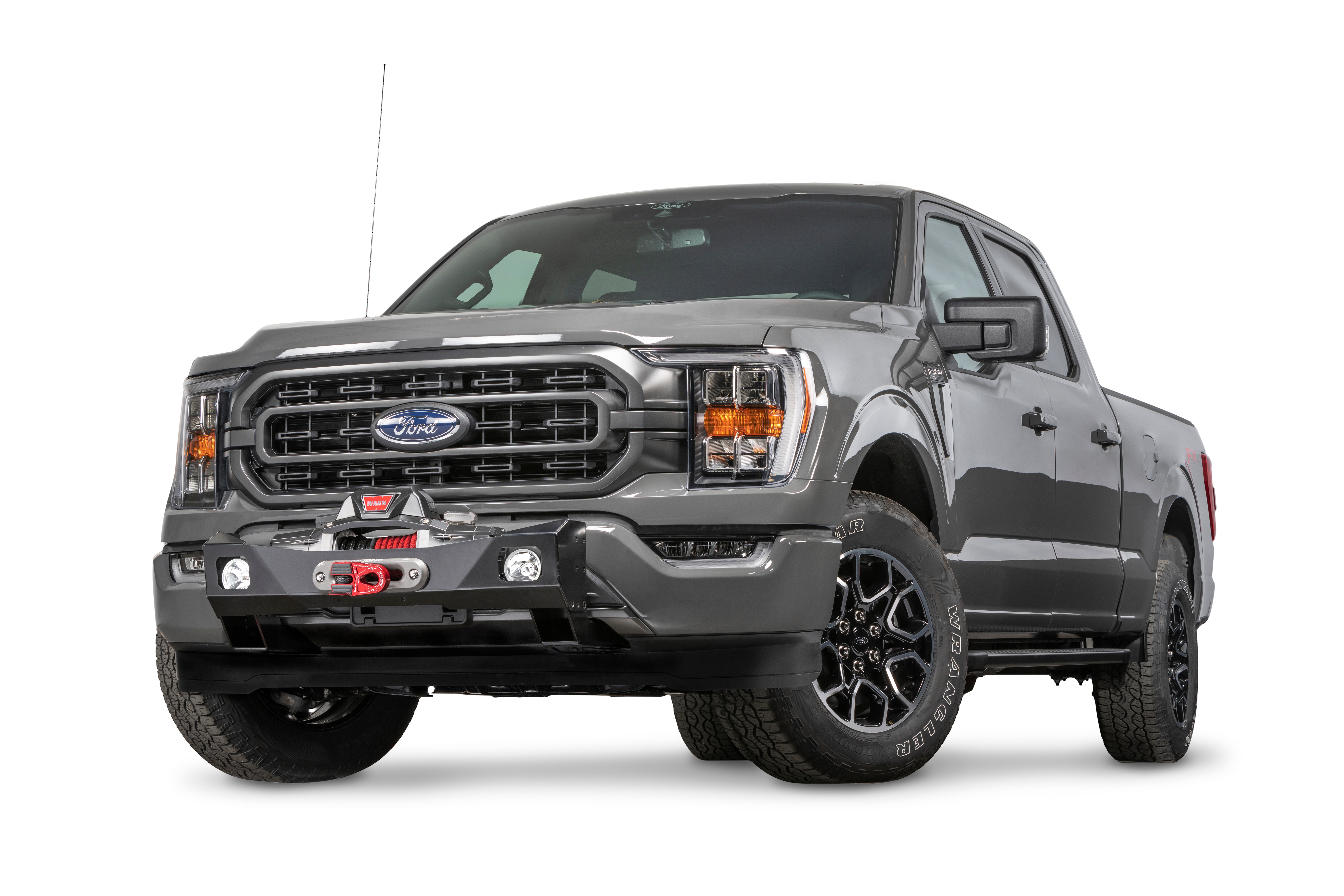 Warn 107650 - Winch Mounting Plates & Carriers, Black, Powder Coated