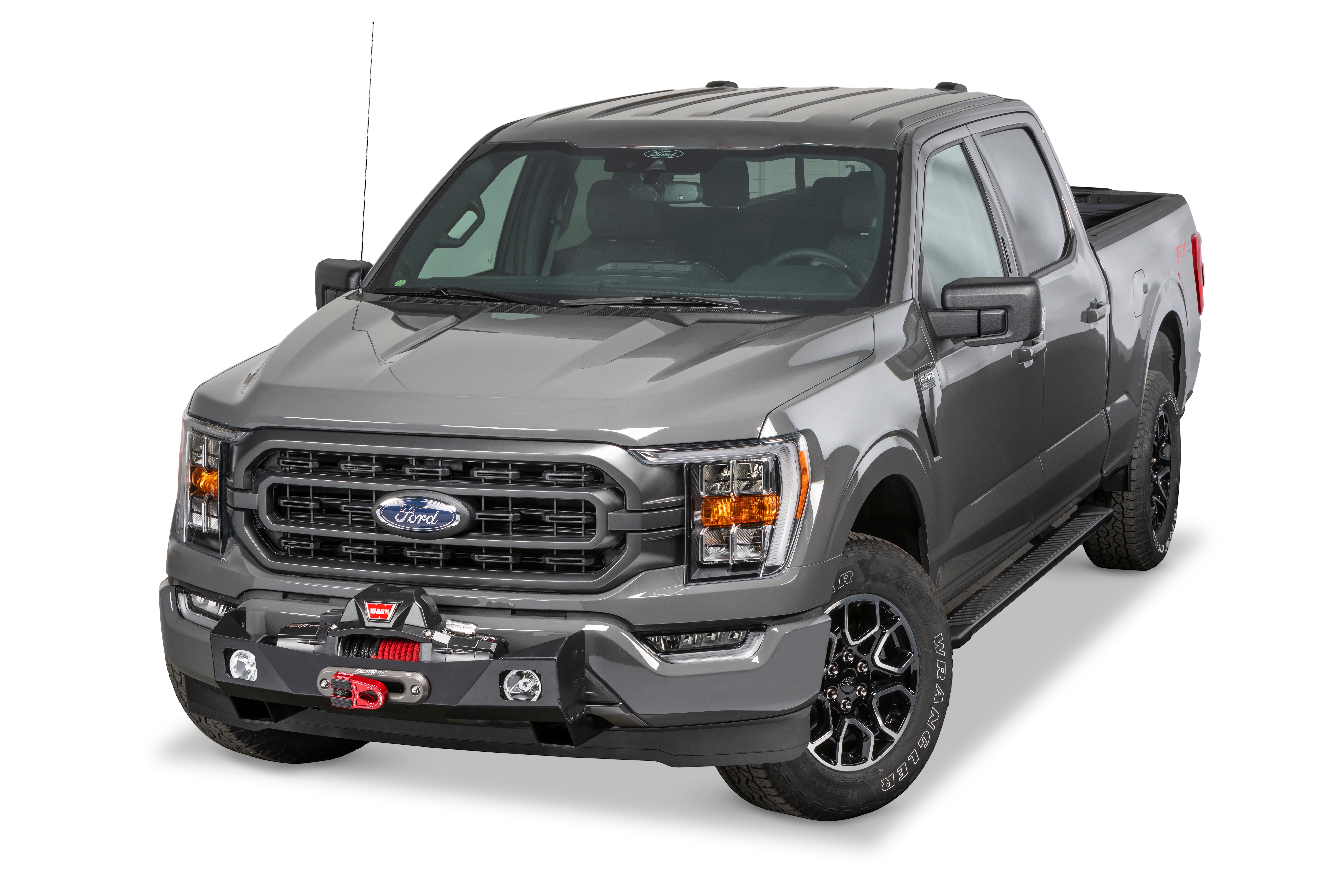 Warn 107650 - Winch Mounting Plates & Carriers, Black, Powder Coated