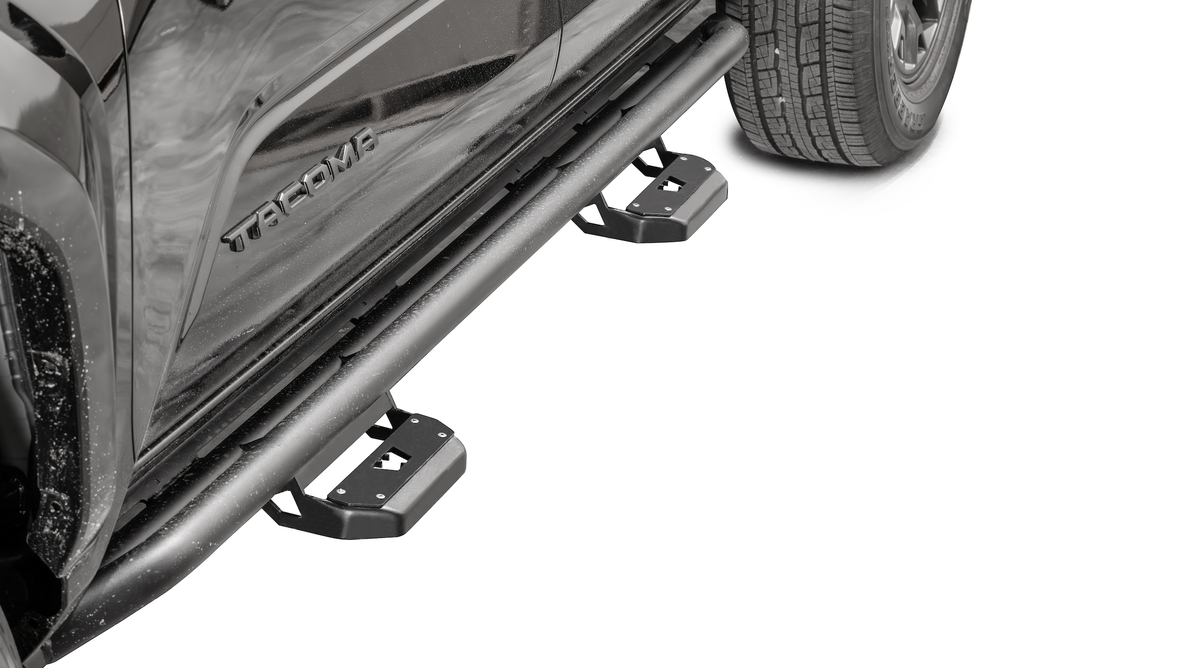 Warn 111171 - Rock Sliders, Crew Cab, Black
